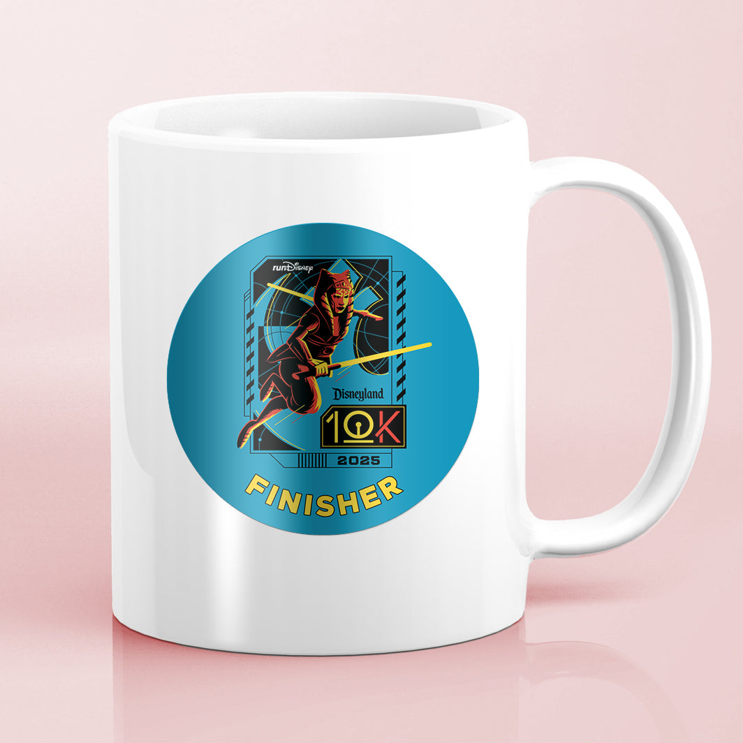 Disneyland Half Marathon Weekend 2025 10K 6.2 Miles FINISHER Water Bottle Mug Sticker