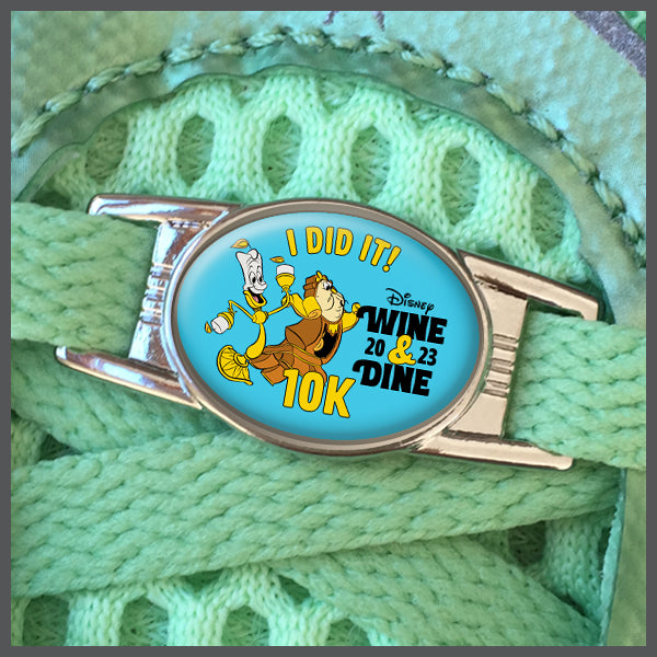 RunDisney Wine & Dine Weekend 2023 10K 6.2 Miles I DID IT Shoe Charm or Zipper Pull