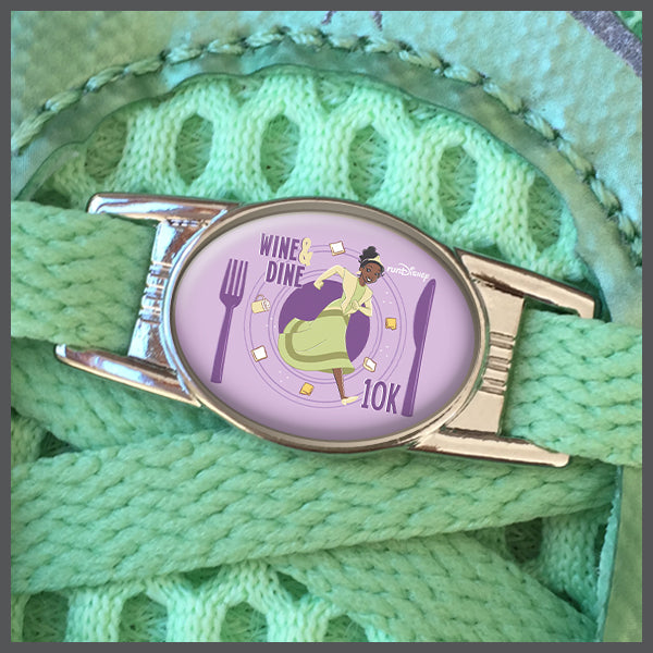 RunDisney Wine & Dine Weekend 2024 10K 6.2 Miles Shoe Charm or Zipper Pull