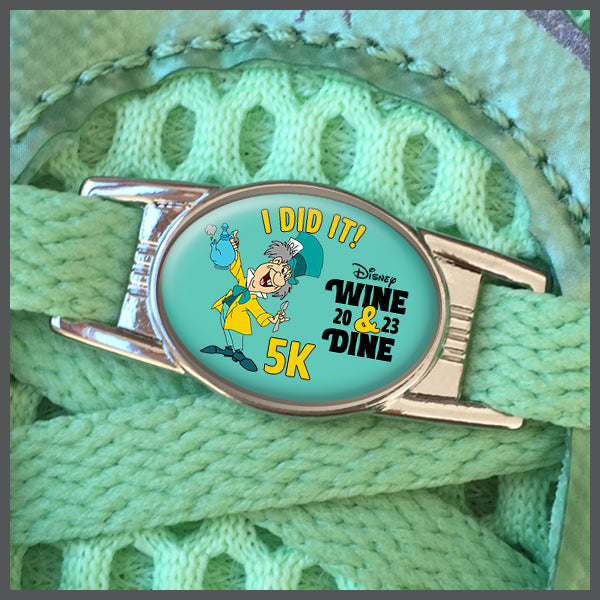 RunDisney Wine & Dine Weekend 2023 5K 3.1 Miles I DID IT Shoe Charm or Zipper Pull