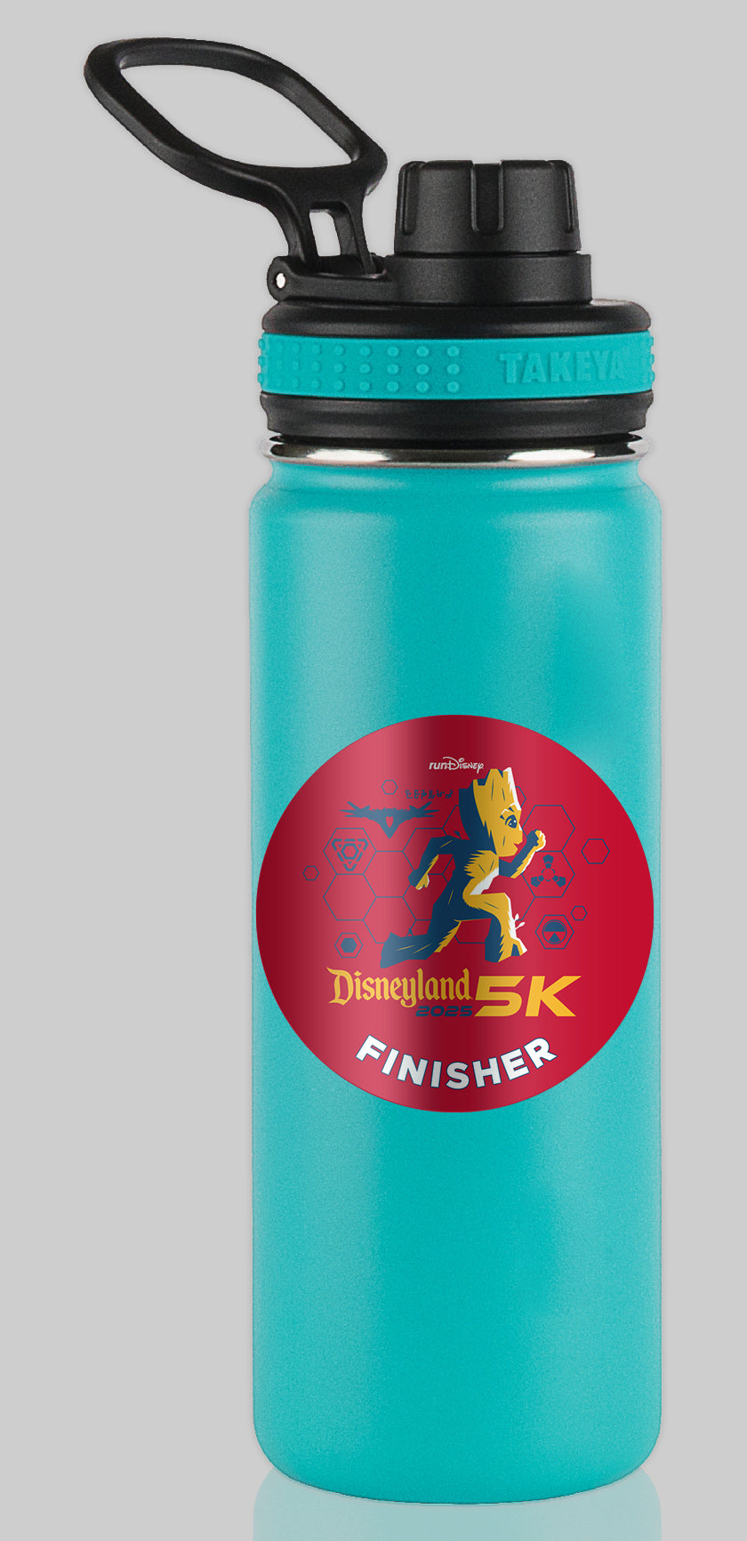 Disneyland Half Marathon Weekend 2025 5K 3.1 Miles FINISHER Water Bottle Mug Sticker