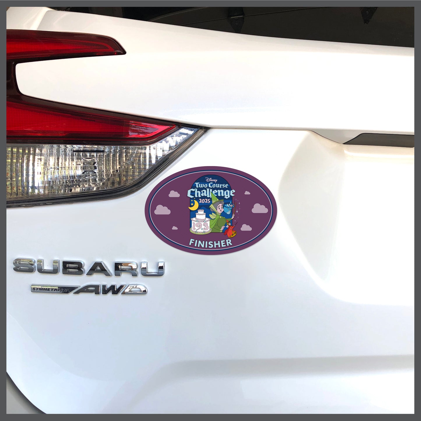 RunDisney Wine & Dine Weekend 2025 Two-Course Challenge 19.3 Miles FINISHER Decal or Car Magnet
