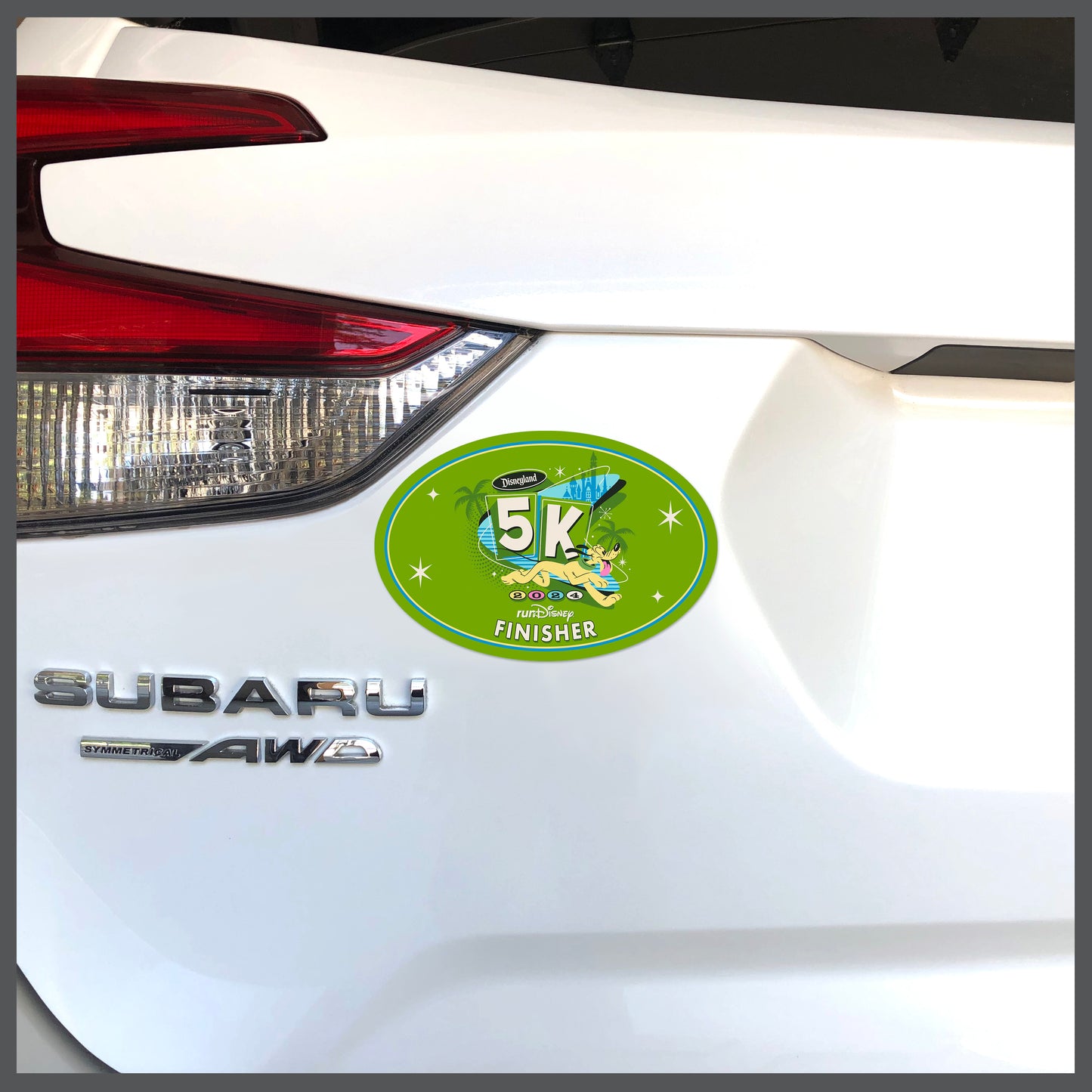 Disneyland Half Marathon Weekend 2024 5K 3.1 Miles FINISHER Decal or Car Magnet THEMED