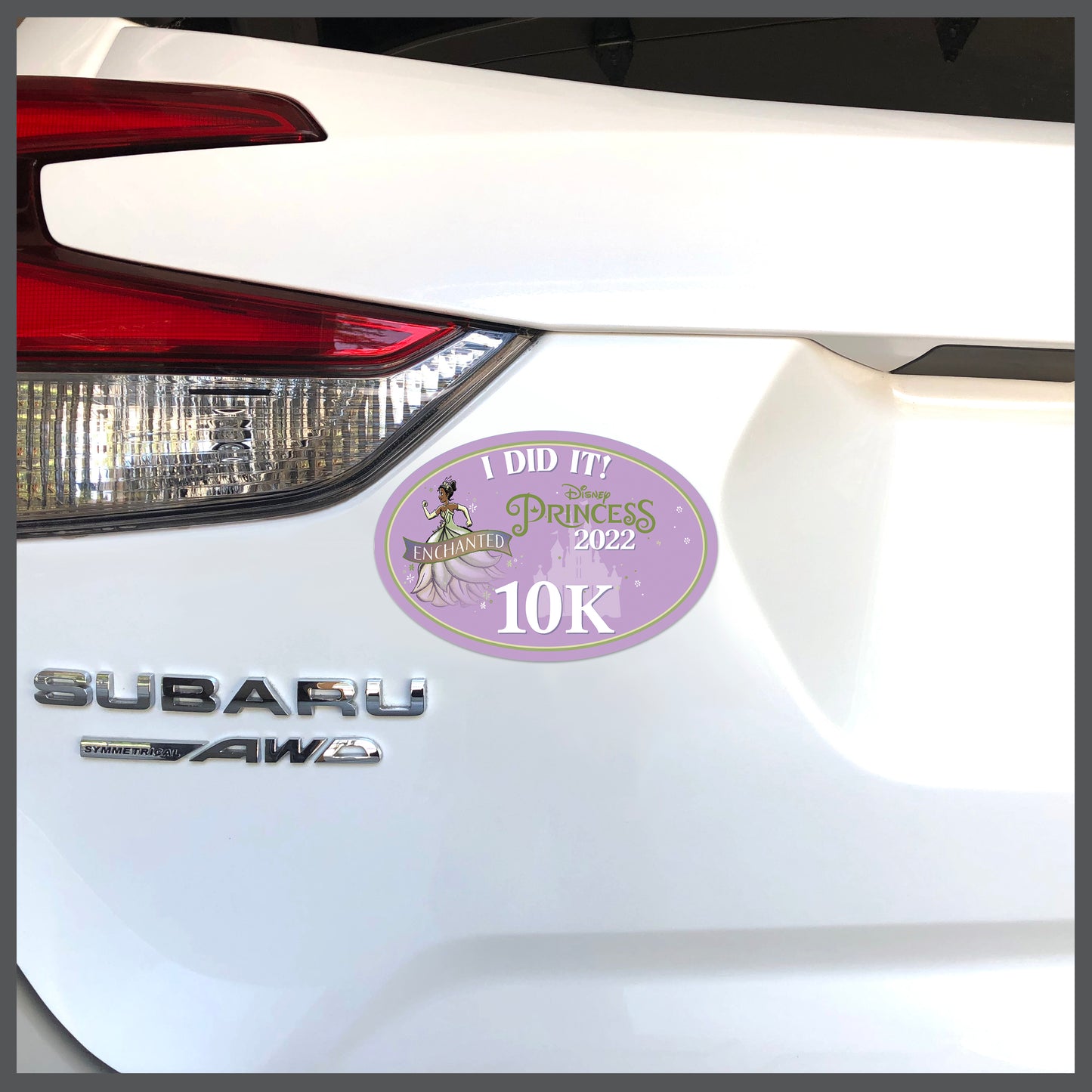 RunDisney Princess Half Marathon Weekend 2022 Princess 10K 6.2 Miles I DID IT Decal or Car Magnet