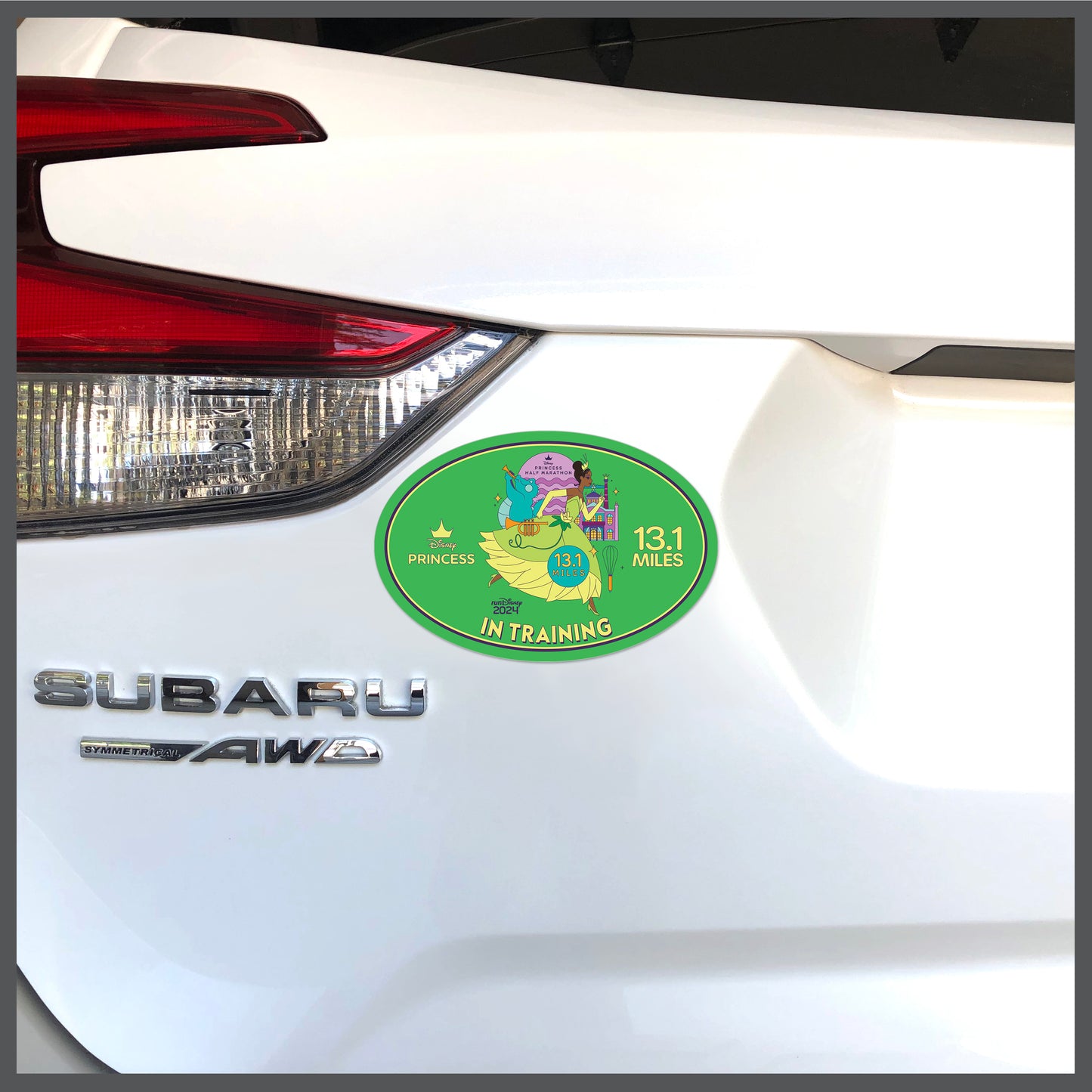 RunDisney Princess Half Marathon Weekend 2024 Princess Half Marathon 13.1 Miles IN TRAINING Decal or Car Magnet