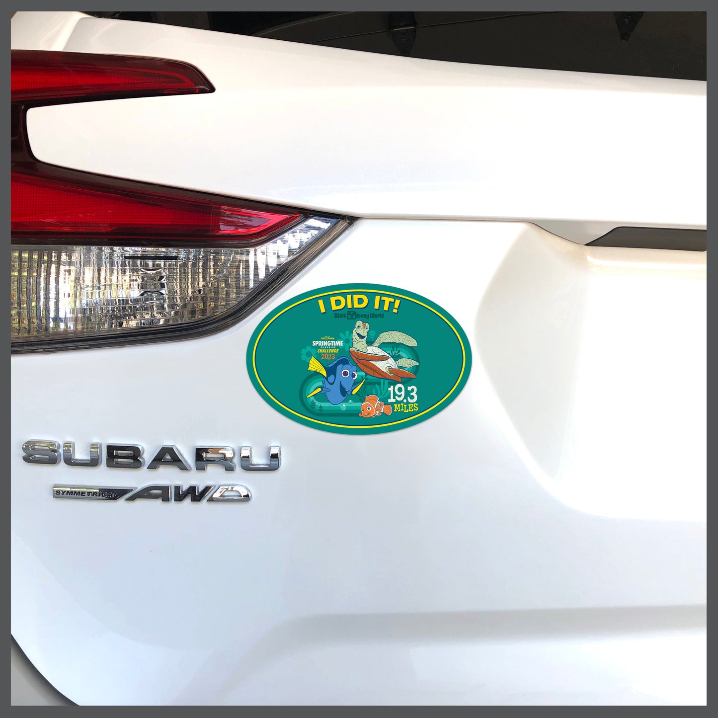 RunDisney Springtime Races 2023 Challenge 19.3 Miles I DID IT Decal or Car Magnet