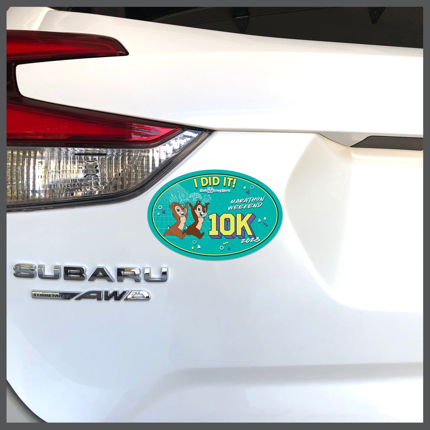 RunDisney Marathon Weekend 2023 10K 6.2 Miles I DID IT Decal or Car Magnet