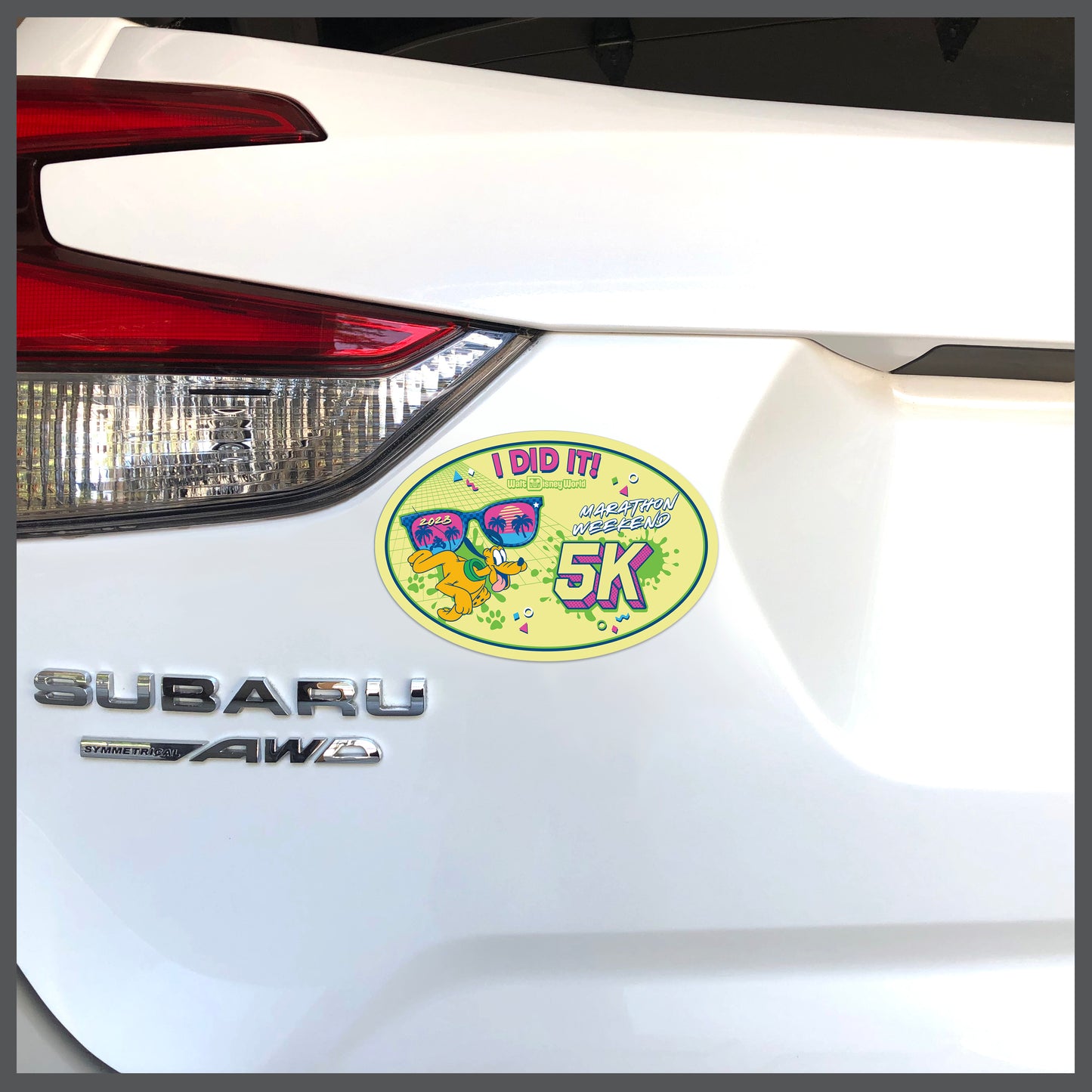 RunDisney Marathon Weekend 2023 5K 3.1 Miles I DID IT Decal or Car Magnet