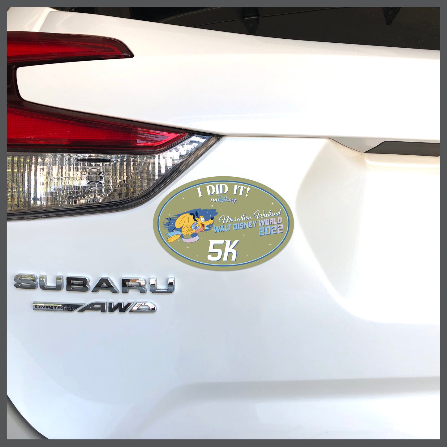 RunDisney Marathon Weekend 2022 5K 3.1 Miles I DID IT Decal or Car Magnet