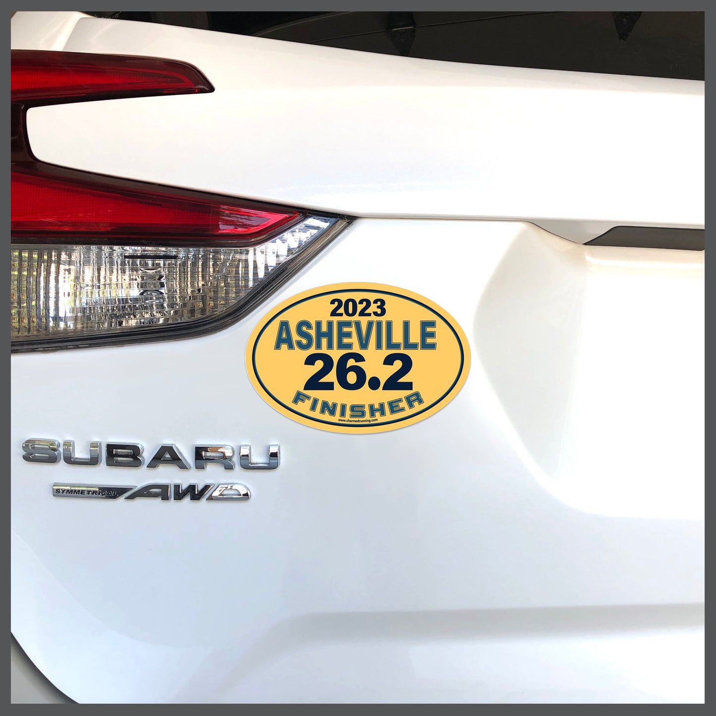 Asheville 26.2 Marathon FINISHER Decal or Car Magnet with Custom Year Option