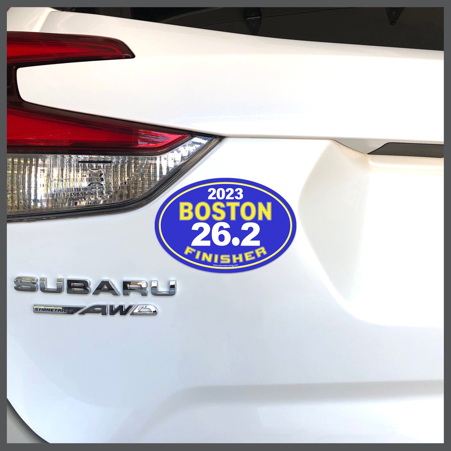 Boston 26.2 Marathon FINISHER Decal or Car Magnet with Custom Year Option