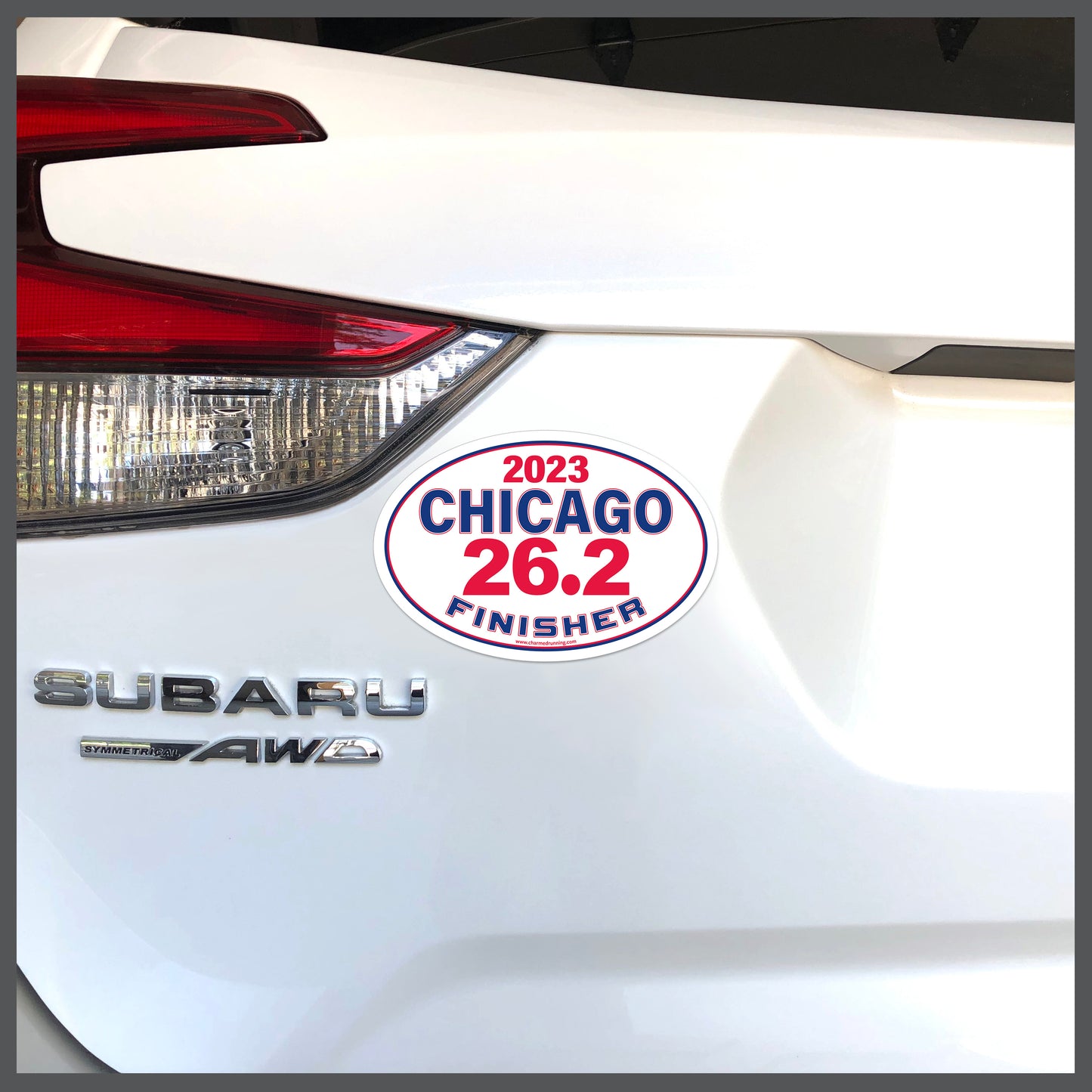 Chicago 26.2 Marathon FINISHER Decal or Car Magnet with Custom Year Option