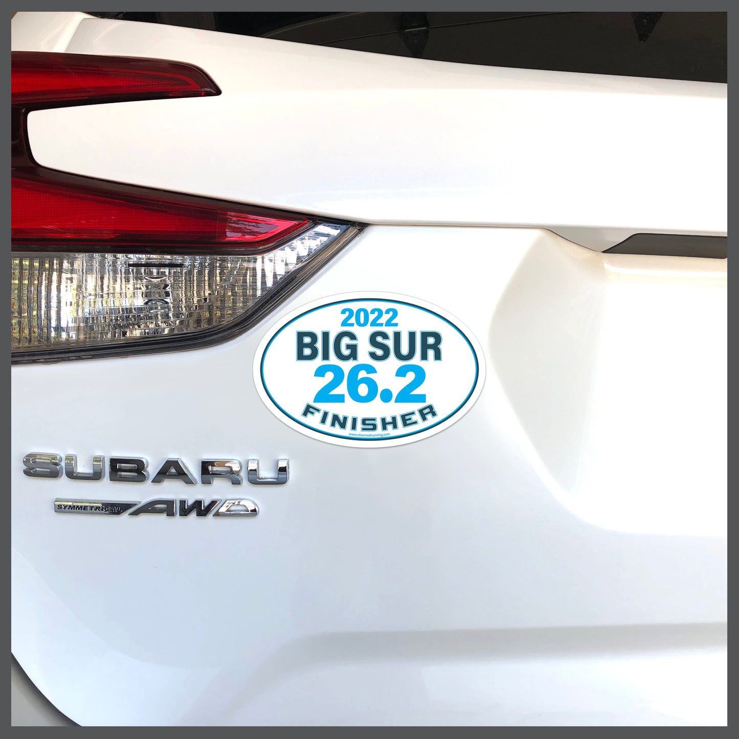 Big Sur 26.2 Marathon FINISHER Decal or Car Magnet with Custom Year Option