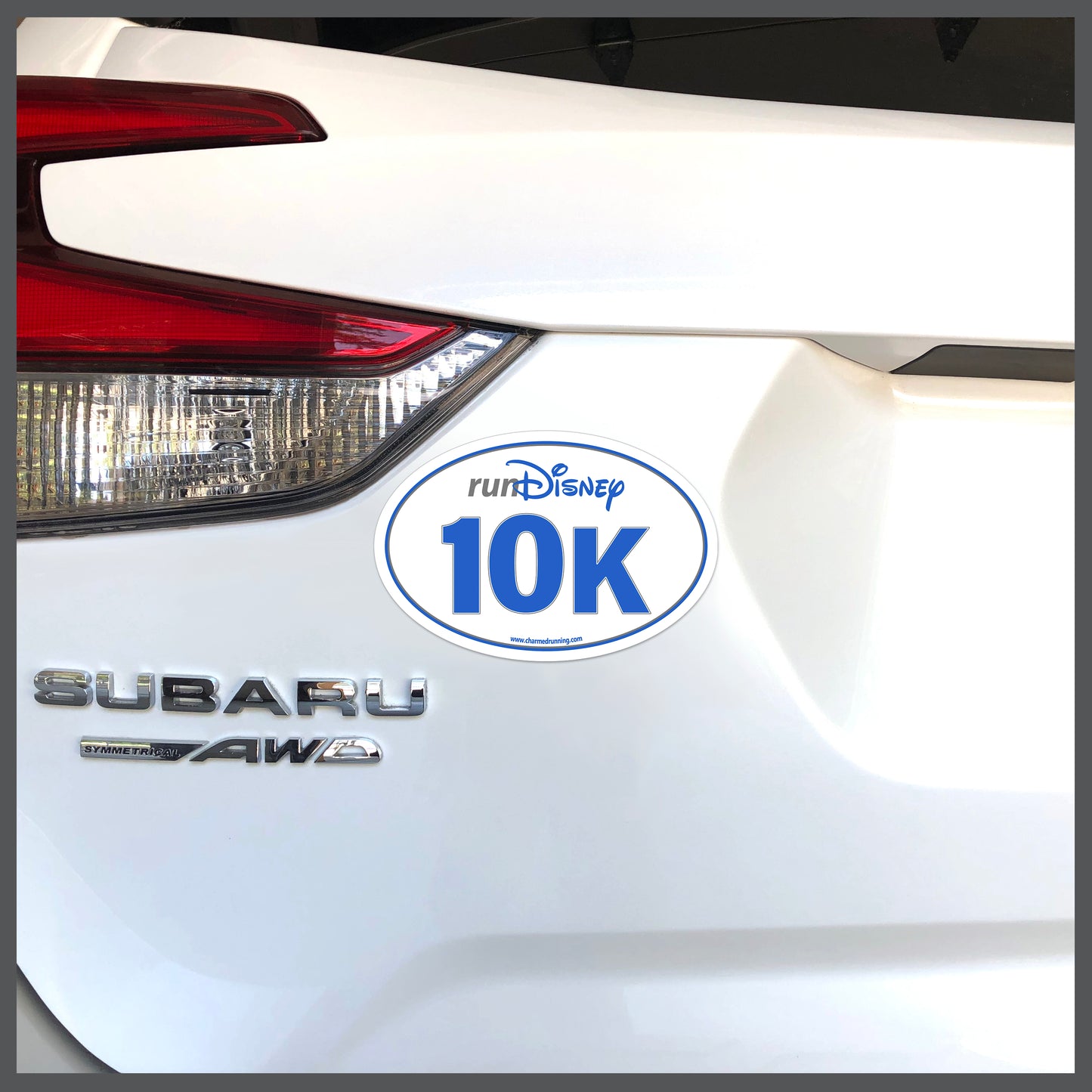 RunDisney Race Distance 10K CHOOSE COLOR Decal or Car Magnet
