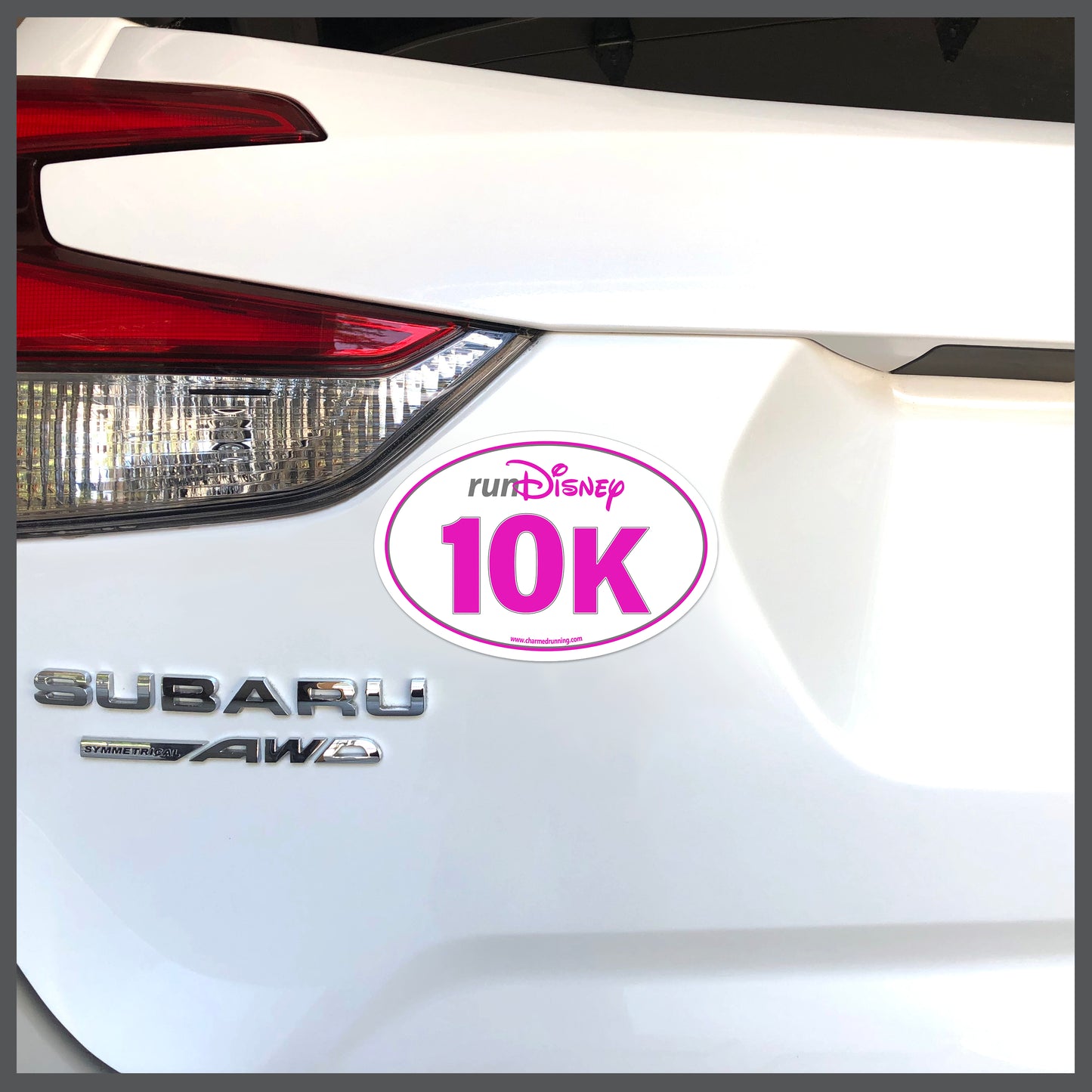 RunDisney Race Distance 10K CHOOSE COLOR Decal or Car Magnet