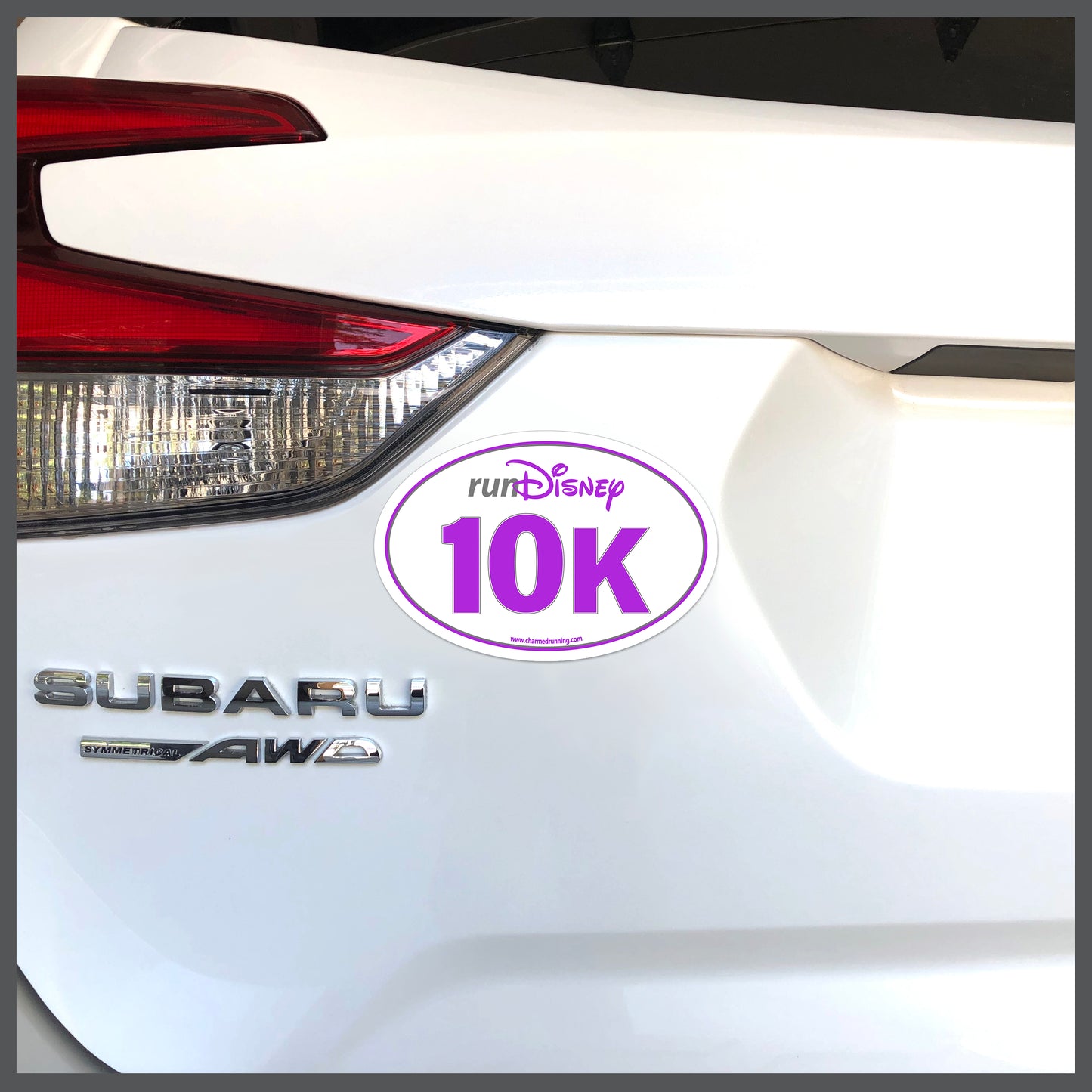 RunDisney Race Distance 10K CHOOSE COLOR Decal or Car Magnet