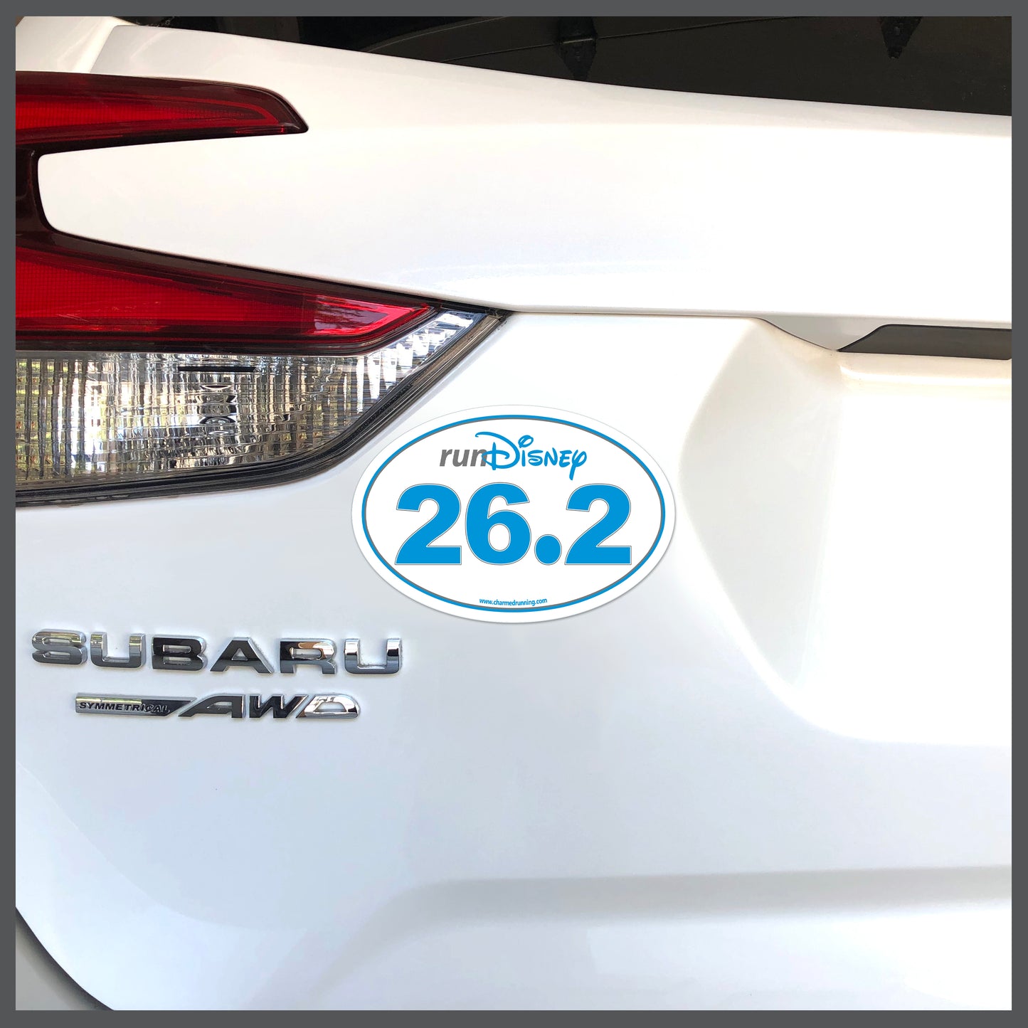 RunDisney Race Distance 26.2 Miles Marathon CHOOSE COLOR Decal or Car Magnet