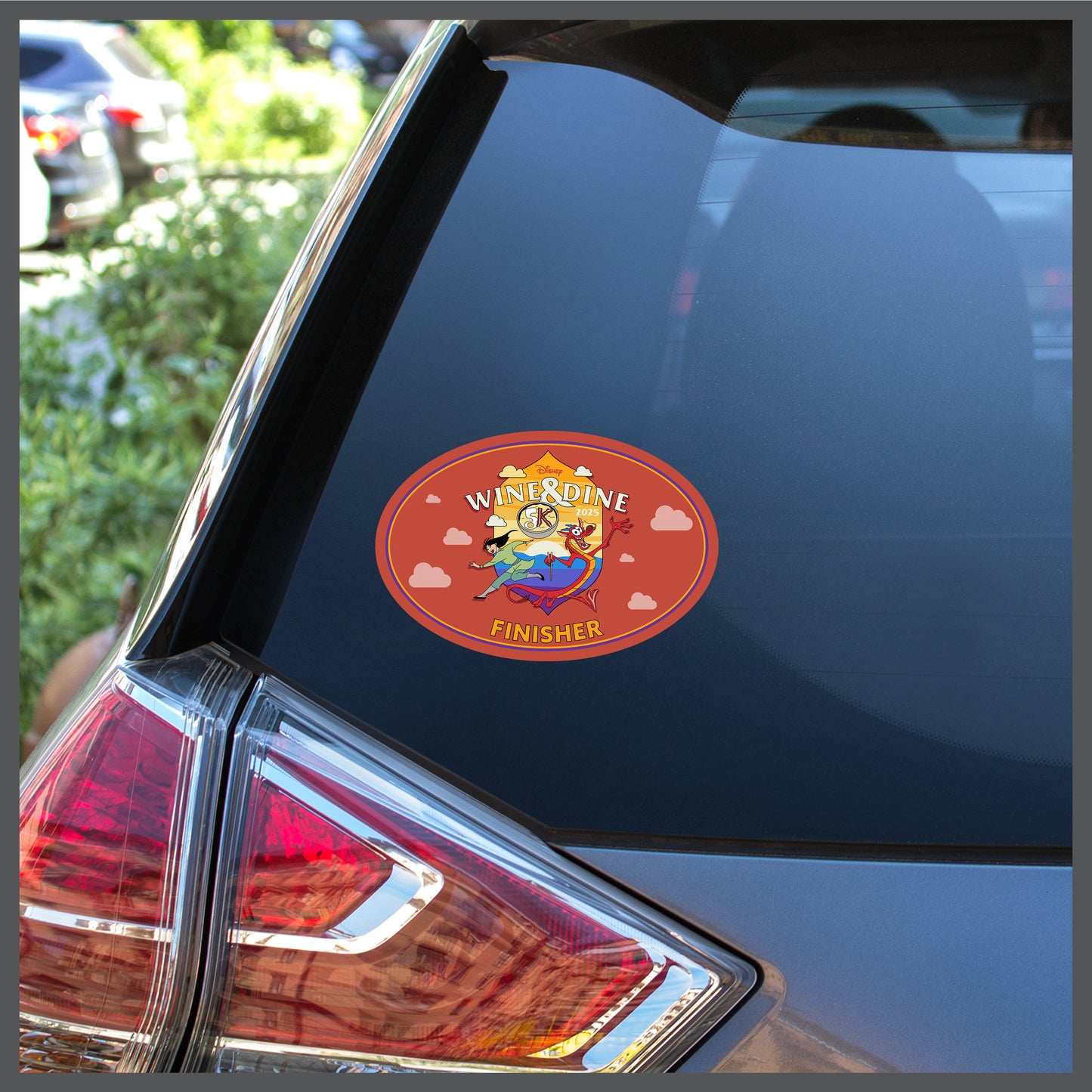 RunDisney Wine & Dine Weekend 2025 5K 3.1 Miles FINISHER Decal or Car Magnet