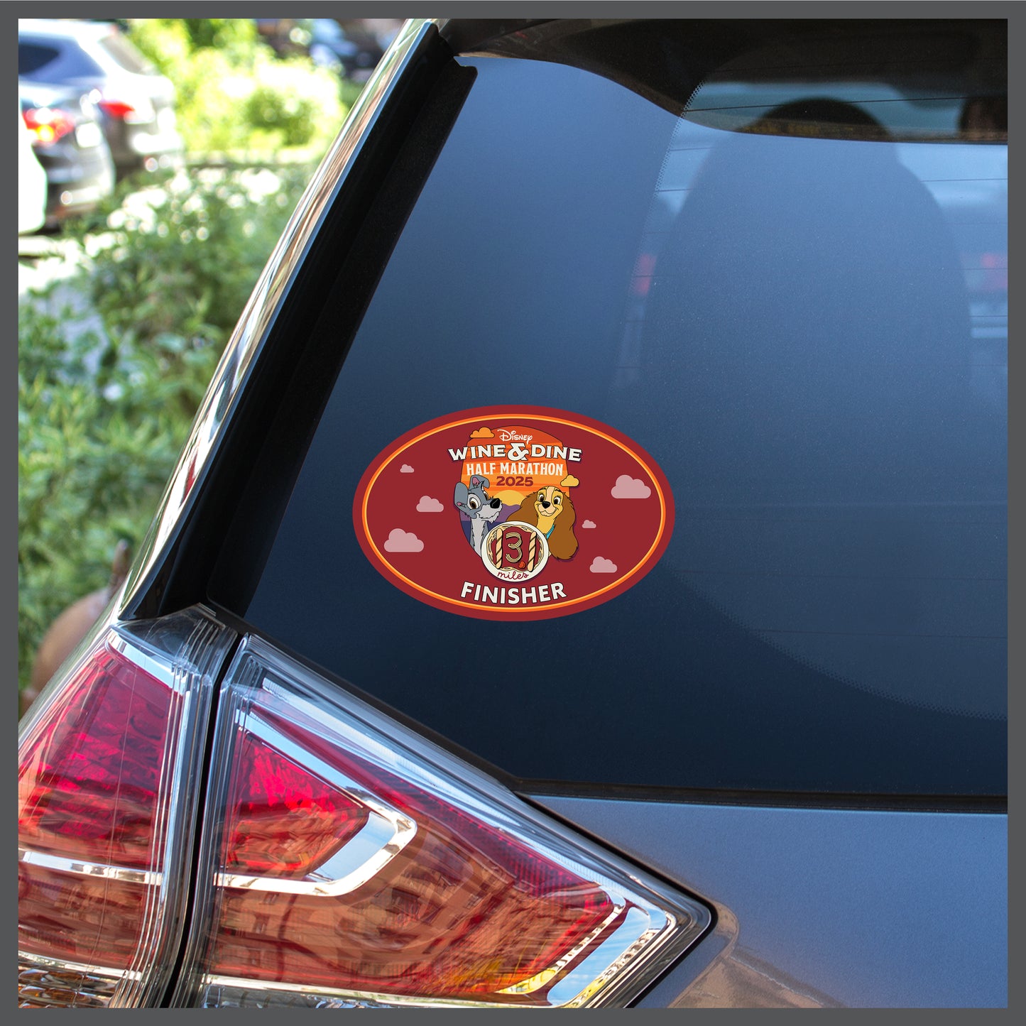 RunDisney Wine & Dine Weekend 2025 Half Marathon 13.1 Miles FINISHER Decal or Car Magnet