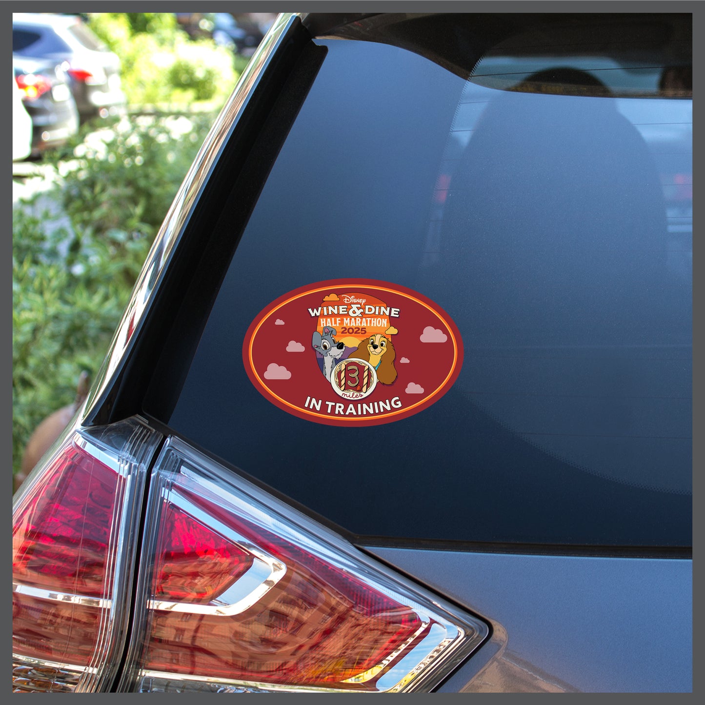 RunDisney Wine & Dine Weekend 2025 Half Marathon 13.1 Miles IN TRAINING Decal or Car Magnet
