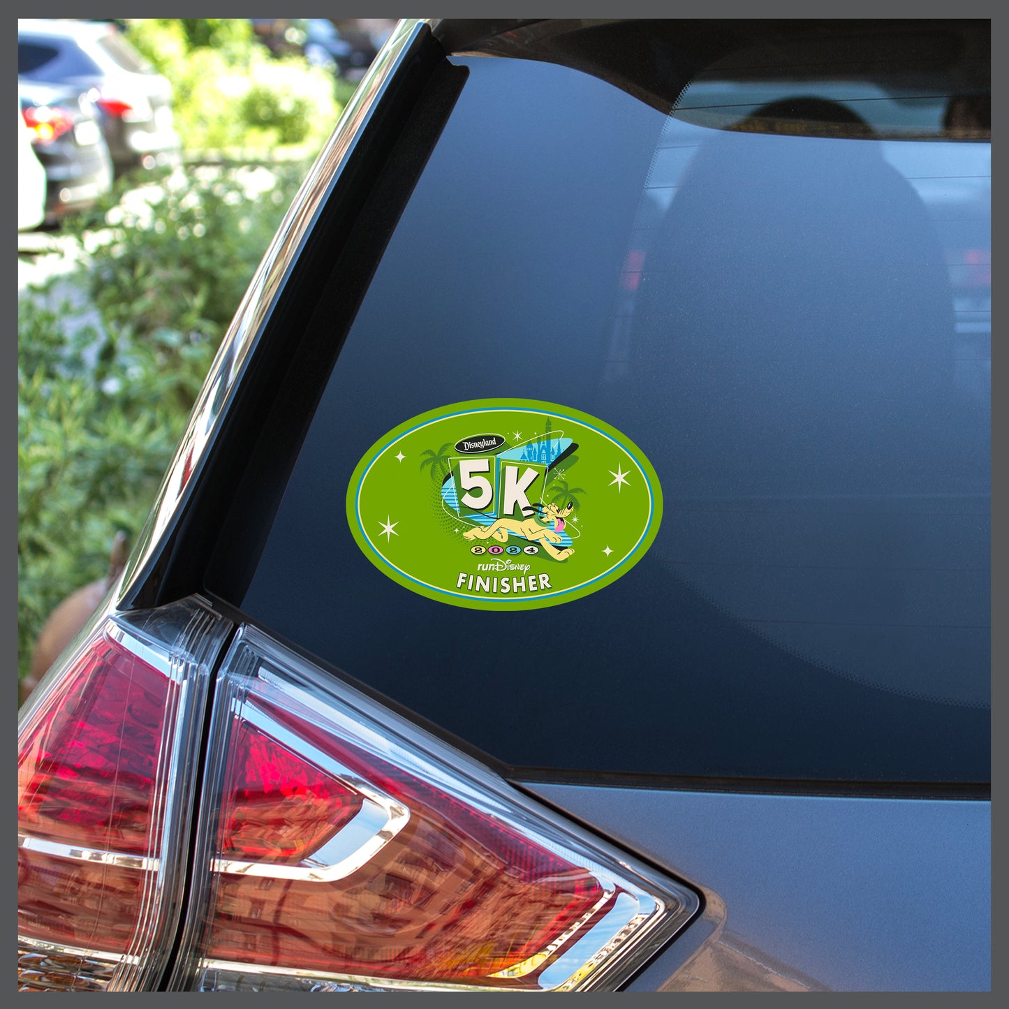 Disneyland Half Marathon Weekend 2024 5K 3.1 Miles FINISHER Decal or Car Magnet THEMED