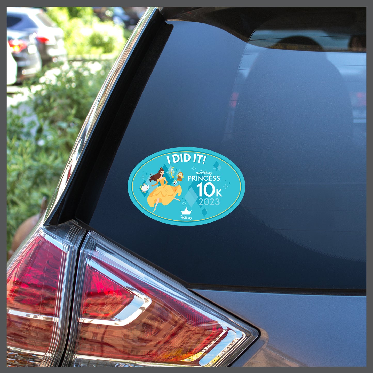 RunDisney Princess Half Marathon Weekend 2023 Princess 10K 6.2 Miles I DID IT Decal or Car Magnet