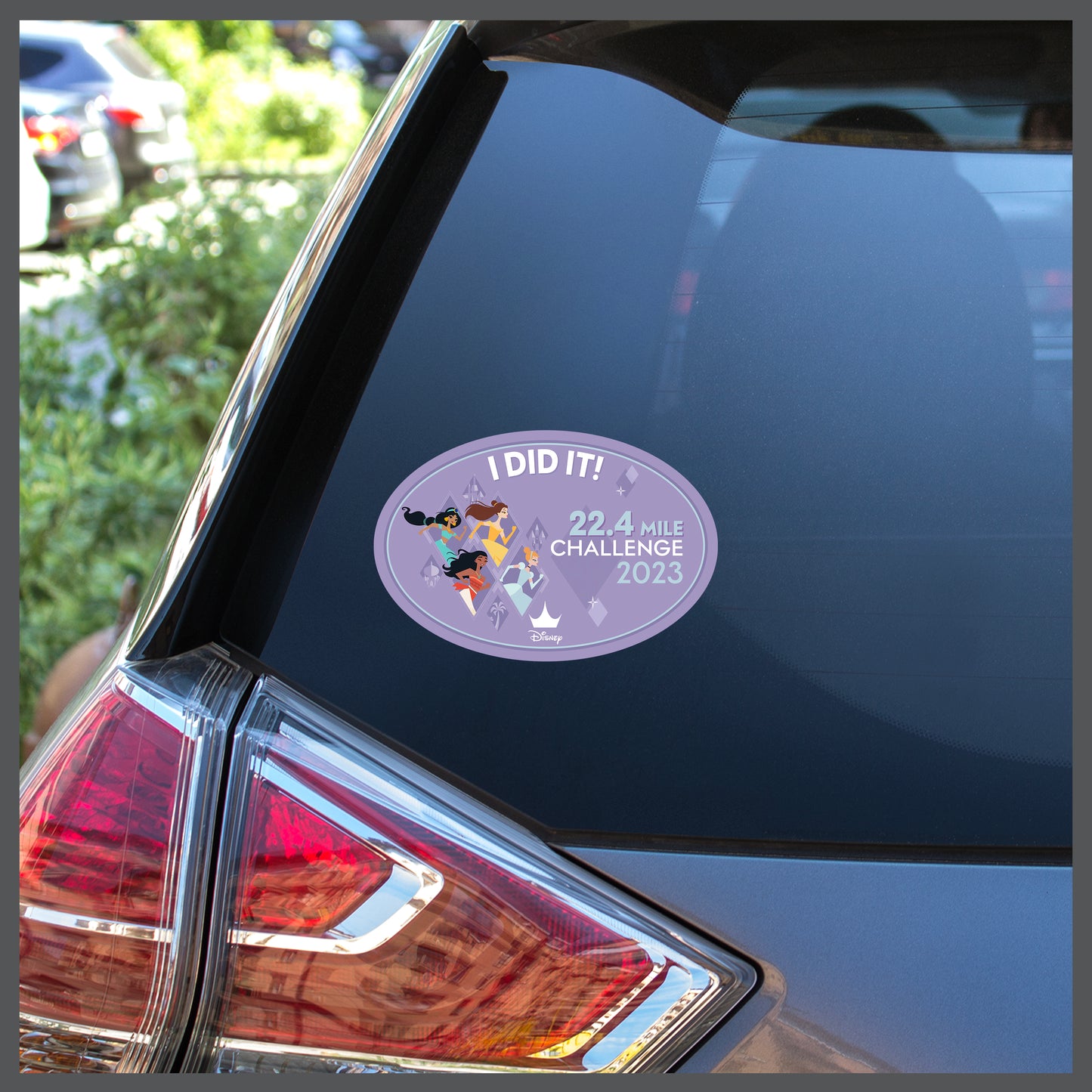 RunDisney Princess Half Marathon Weekend 2023 All Races Challenge 22.4 Miles I DID IT Decal or Car Magnet