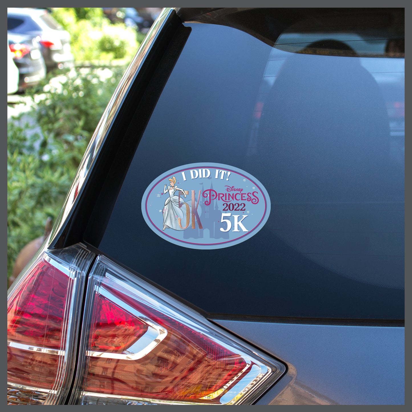 RunDisney Princess Half Marathon Weekend 2022 Princess 5K 3.1 Miles I DID IT Decal or Car Magnet
