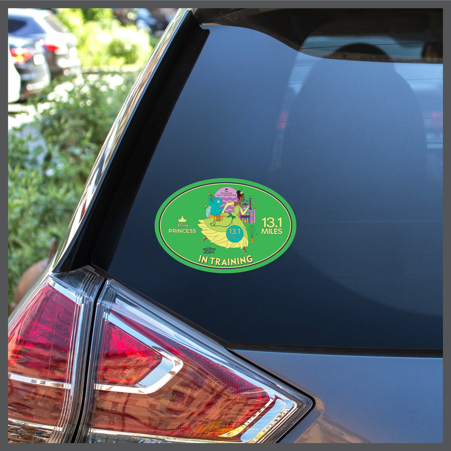 RunDisney Princess Half Marathon Weekend 2024 Princess Half Marathon 13.1 Miles IN TRAINING Decal or Car Magnet