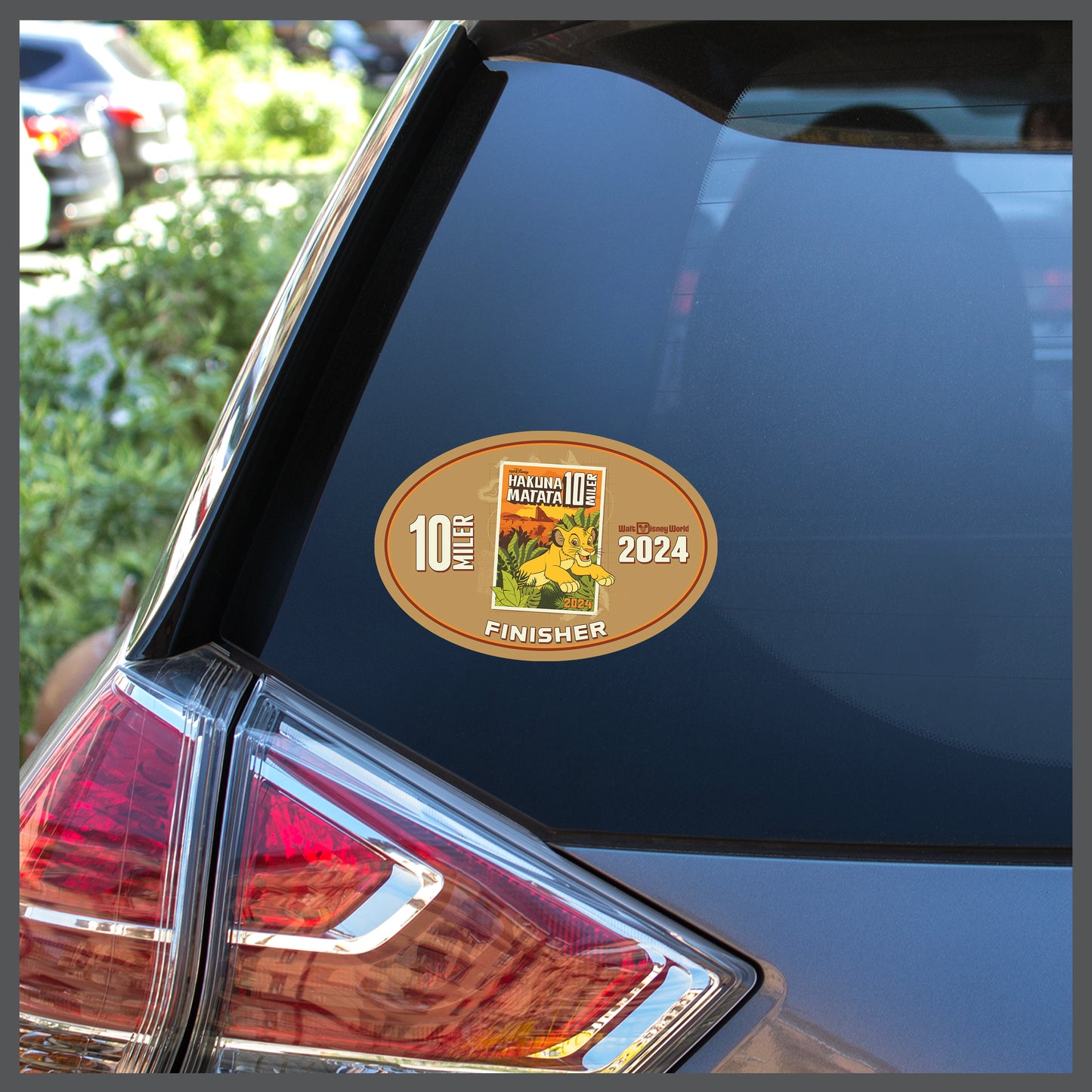 RunDisney Springtime Races 2024 10-Miler FINISHER Decal or Car Magnet