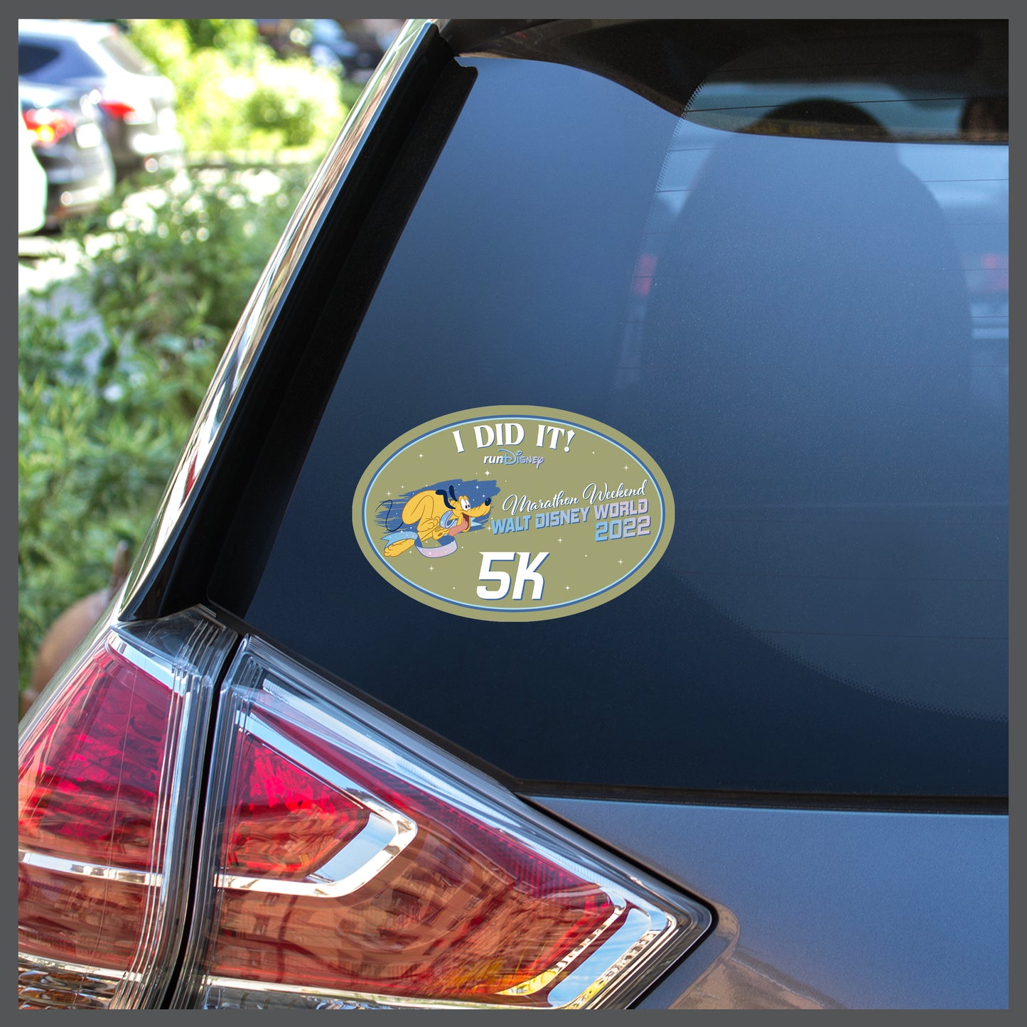RunDisney Marathon Weekend 2022 5K 3.1 Miles I DID IT Decal or Car Magnet