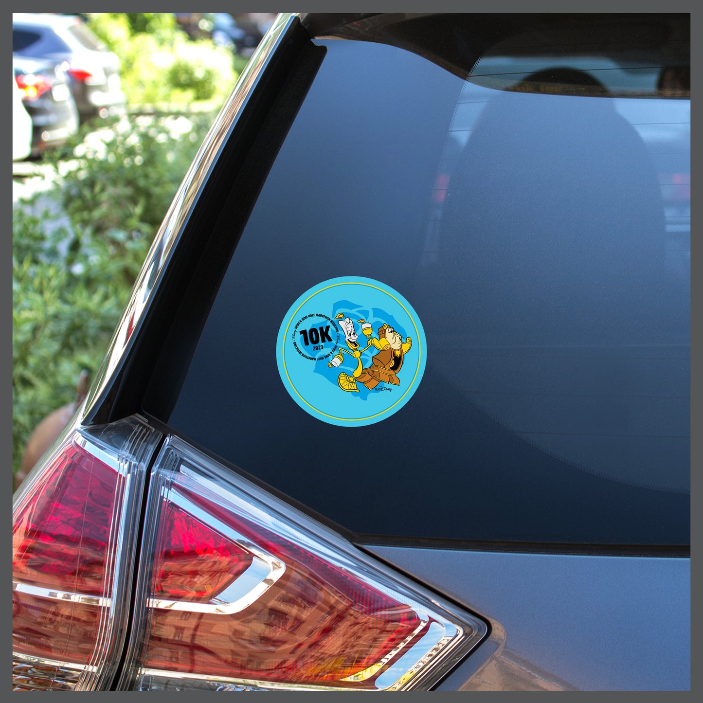 RunDisney Wine & Dine Weekend 2023 10K 6.2 Miles 4″ Circle Decal or Car Magnet