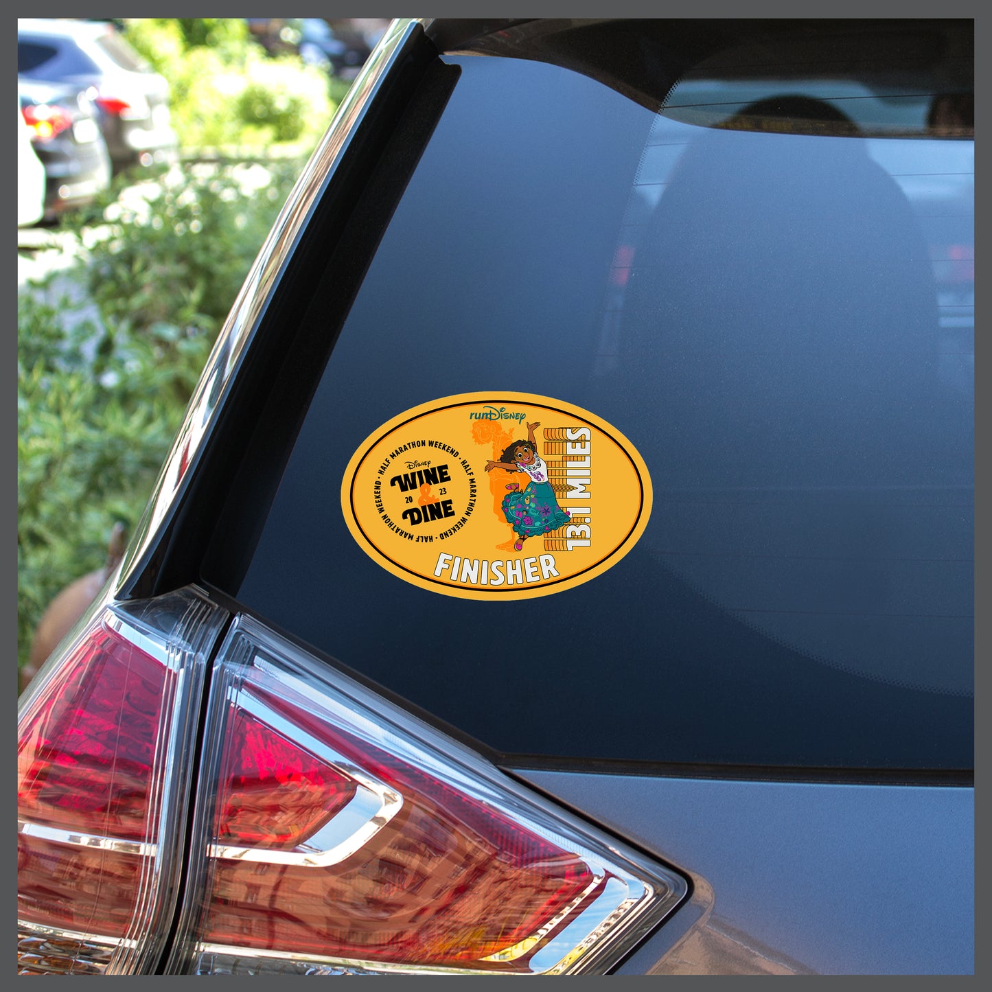 RunDisney Wine & Dine Weekend 2023 Half Marathon 13.1 Miles FINISHER Decal or Car Magnet