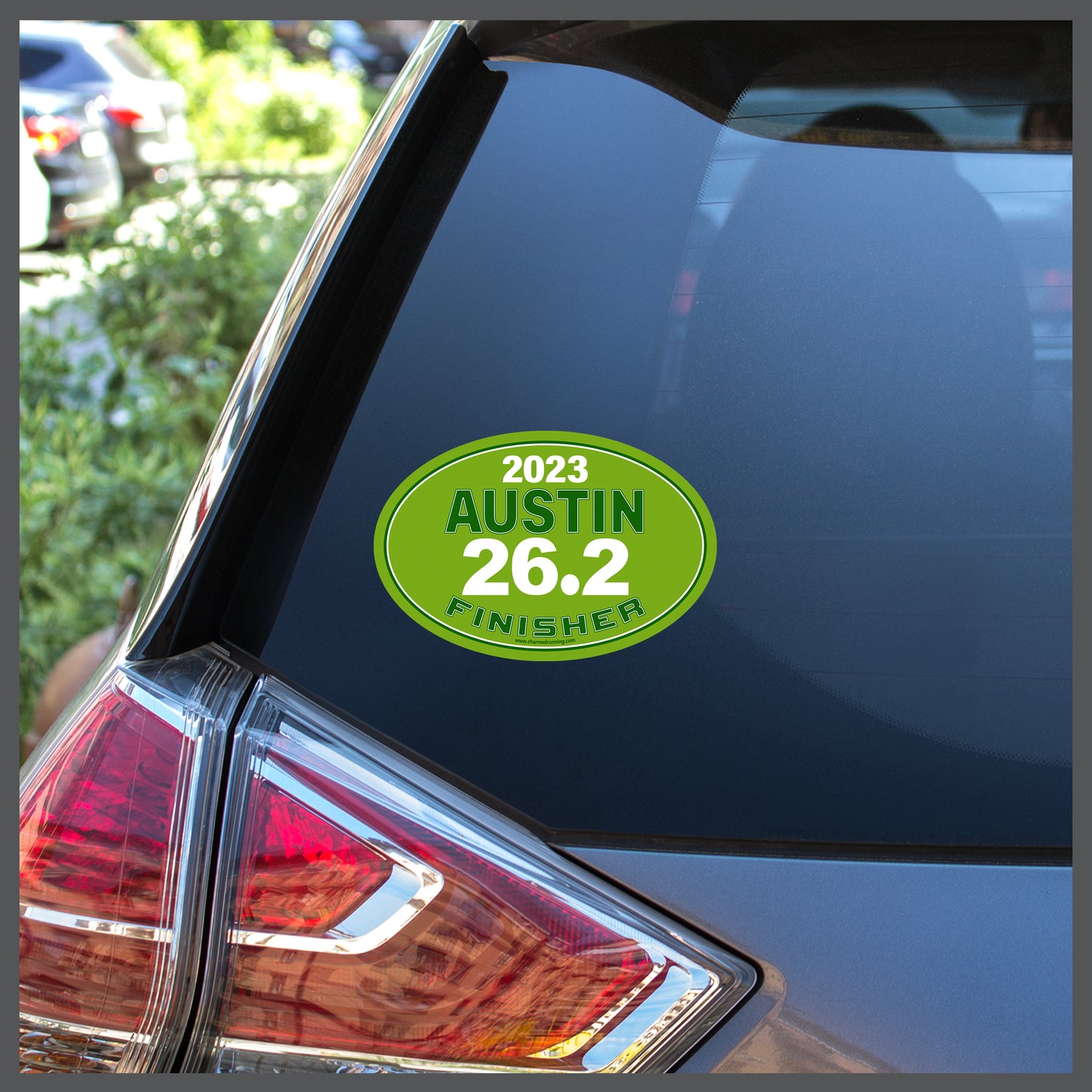 Austin 26.2 Marathon FINISHER Decal or Car Magnet with Custom Year Option