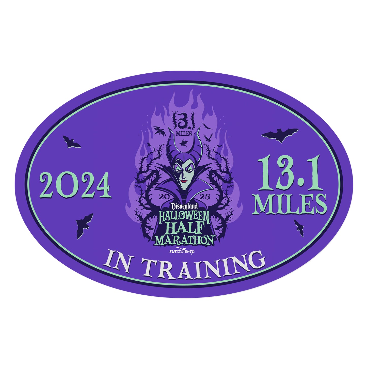 Disneyland Halloween Half Marathon Weekend 2025 Half Marathon 13.1 Miles IN TRAINING Decal or Car Magnet