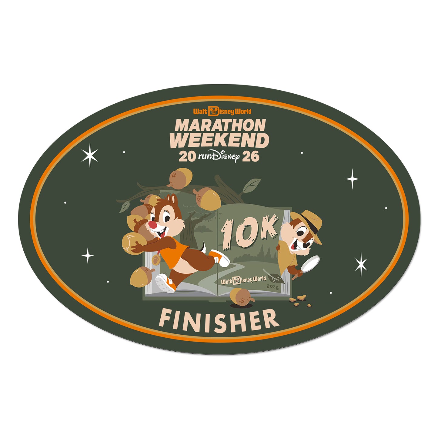 RunDisney Marathon Weekend 2026 10K 6.2 Miles FINISHER Decal or Car Magnet