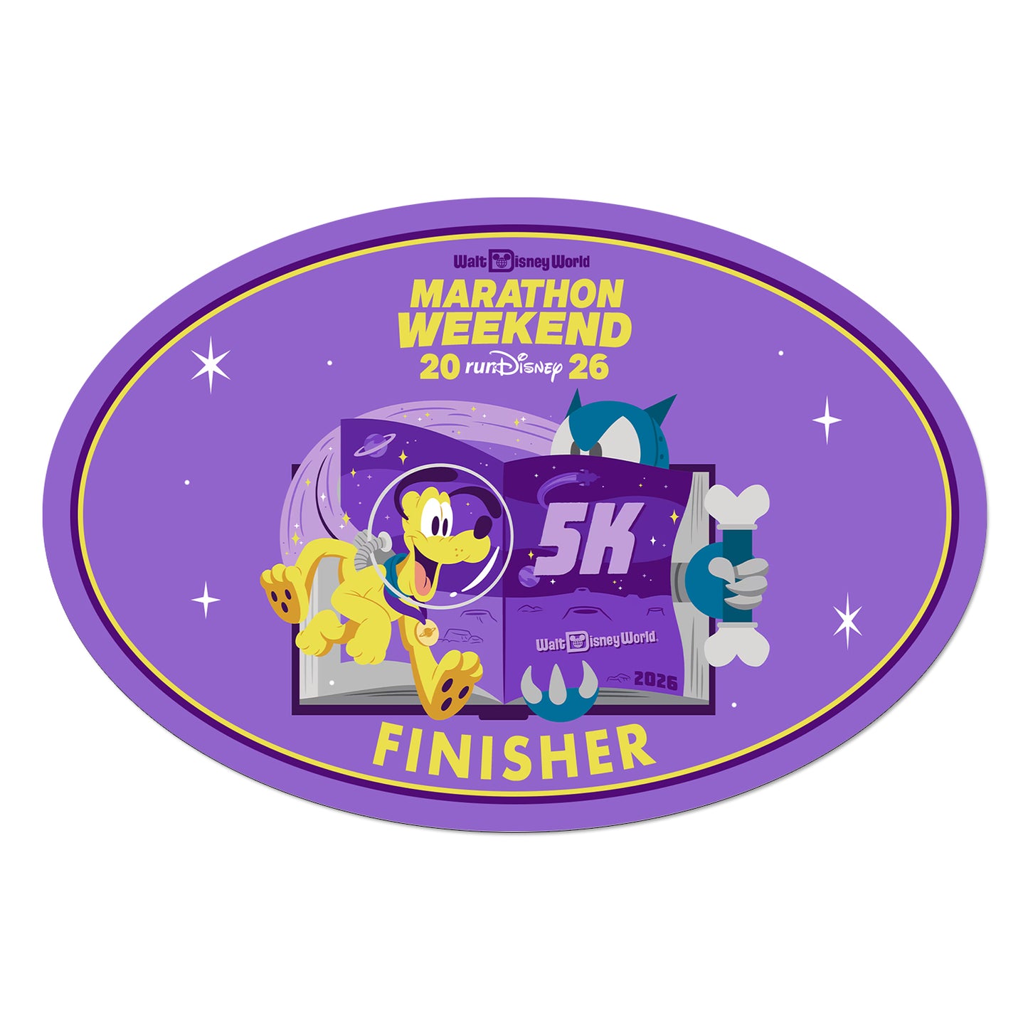 RunDisney Marathon Weekend 2026 5K 3.1 Miles FINISHER Decal or Car Magnet
