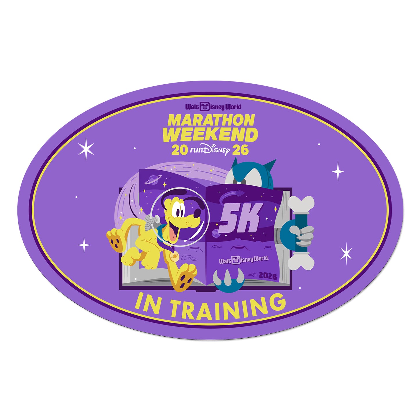 RunDisney Marathon Weekend 2026 5K 3.1 Miles IN TRAINING Decal or Car Magnet