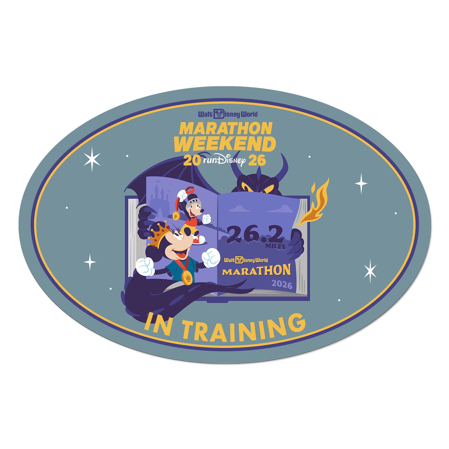 RunDisney Marathon Weekend 2026 Marathon 26.2 Miles IN TRAINING Decal or Car Magnet