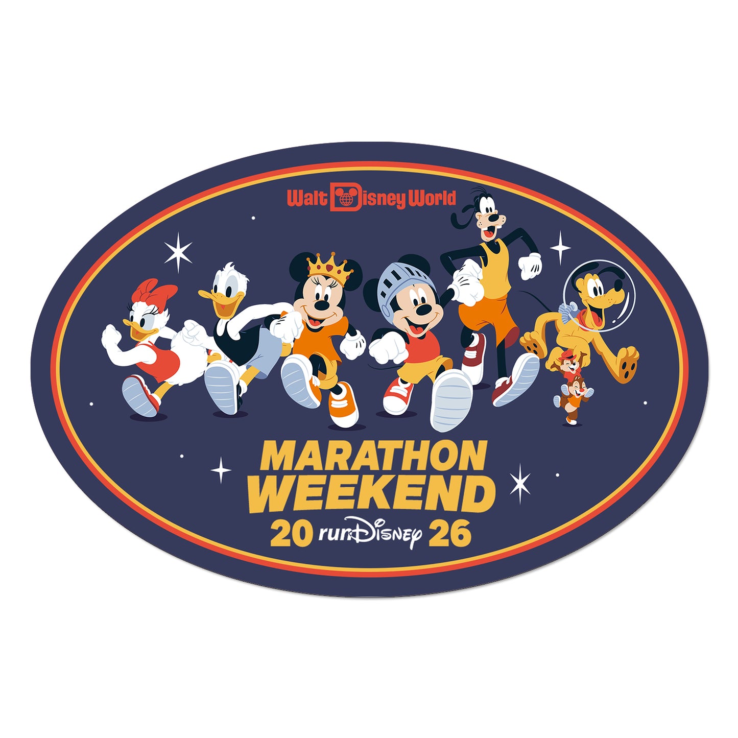 RunDisney Marathon Weekend 2026 Weekend Races Generic Decal or Car Magnet