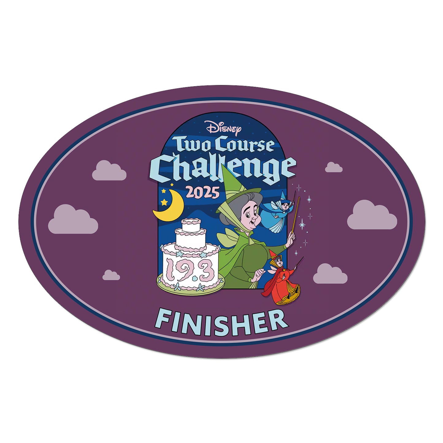 RunDisney Wine & Dine Weekend 2025 Two-Course Challenge 19.3 Miles FINISHER Decal or Car Magnet