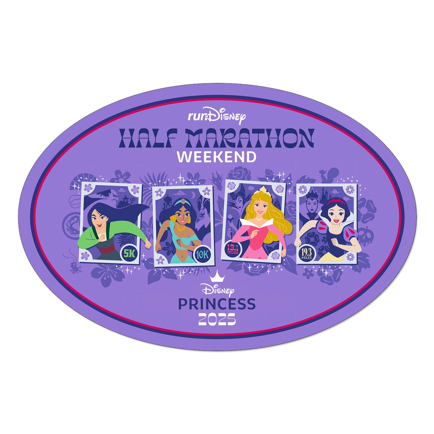 RunDisney Princess Half Marathon Weekend 2025 Princess Weekend Races Decal or Car Magnet (Copy)