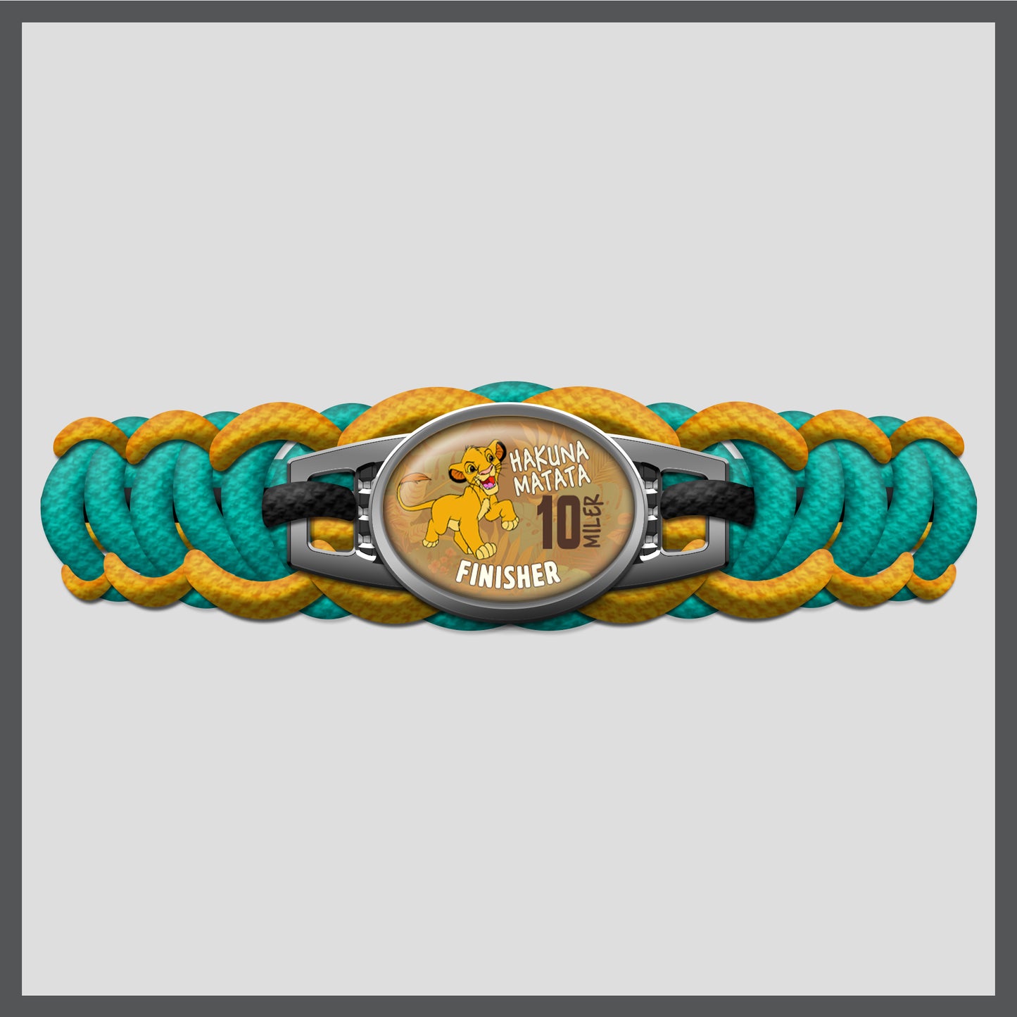 RunDisney Springtime Races 2024 10-Miler FINISHER Paracord Bracelet
