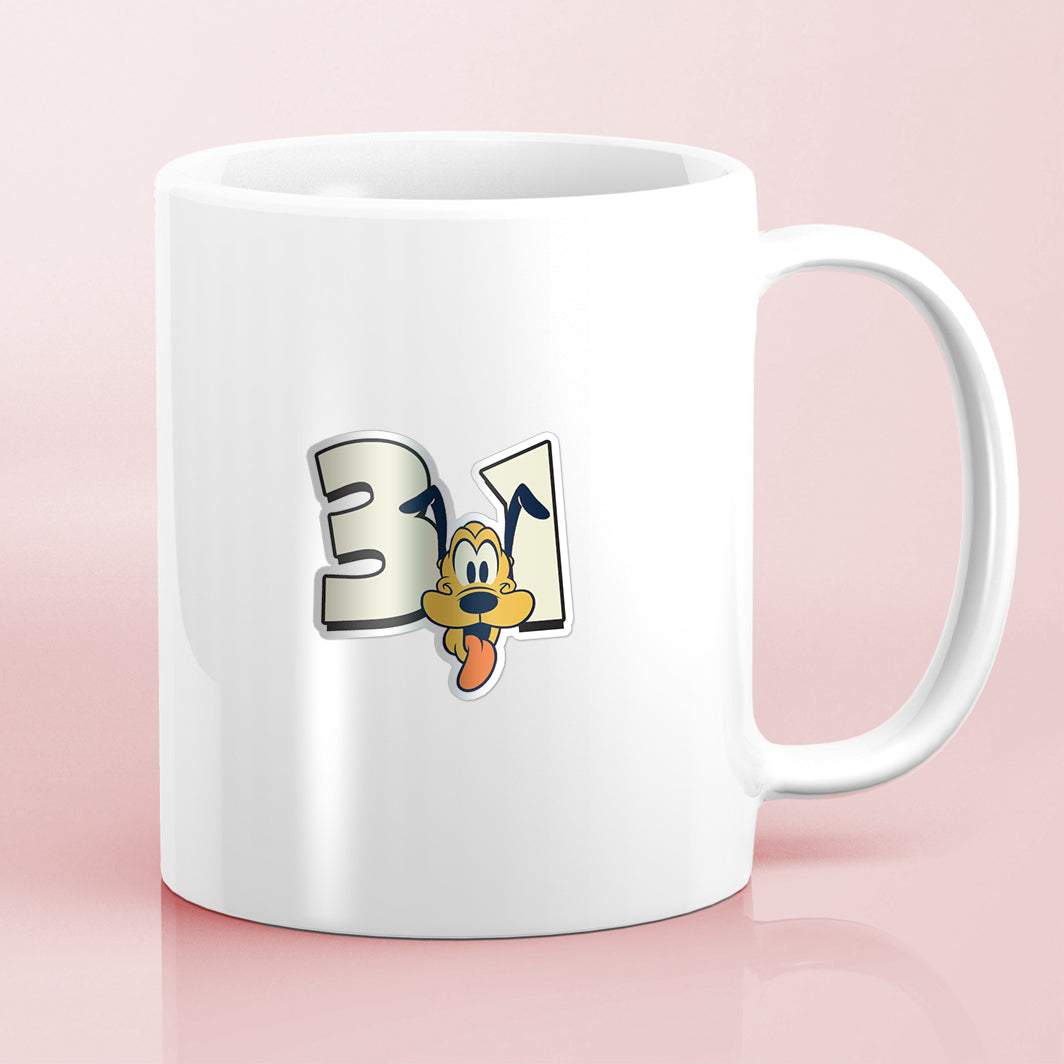 RunDisney Marathon Weekend 2027 5K 3.1 Miles Pluto Decimal Water Bottle Mug Sticker