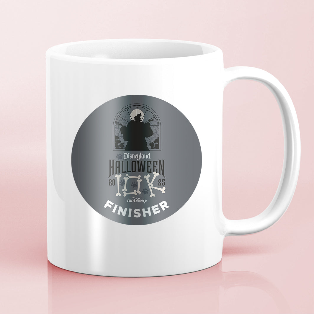 Disneyland Halloween Half Marathon Weekend 2025 10K 6.2 Miles FINISHER Water Bottle Mug Sticker THEMED