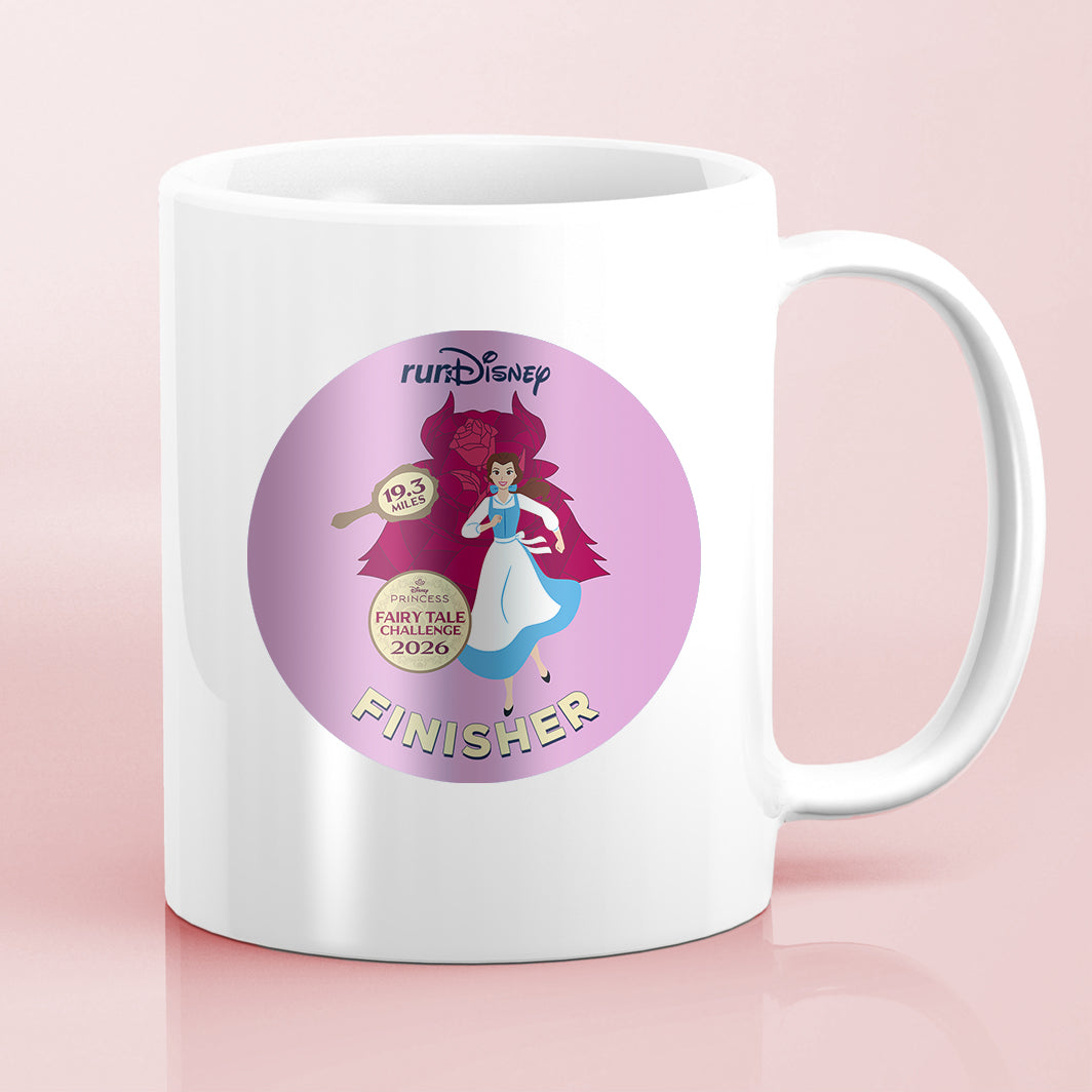 RunDisney Princess Half Marathon Weekend 2026 Princess Fairy Tale Challenge 19.3 Miles FINISHER Water Bottle Mug Sticker THEMED