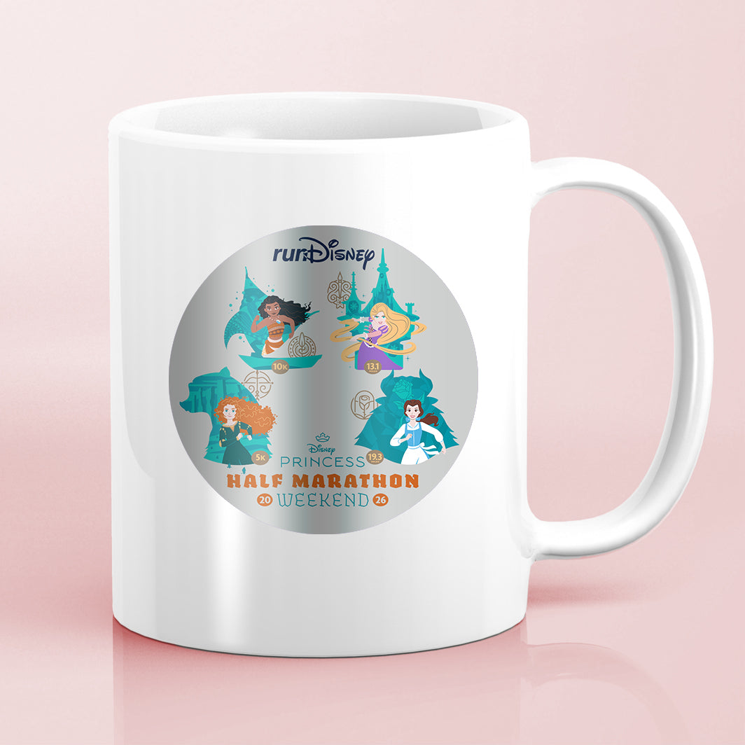 RunDisney Princess Half Marathon Weekend 2026 Princess Weekend GENERIC Water Bottle Mug Sticker THEMED