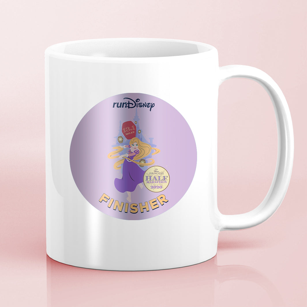 RunDisney Princess Half Marathon Weekend 2026 Princess Half Marathon 13.1 Miles FINISHER Water Bottle Mug Sticker THEMED