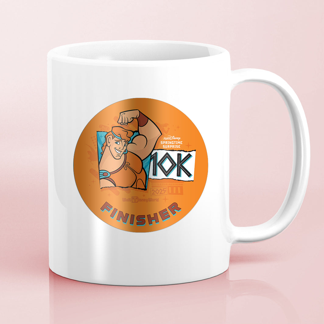 RunDisney Springtime Races 2025 10K 6.2 Miles FINISHER Water Bottle Mug Sticker