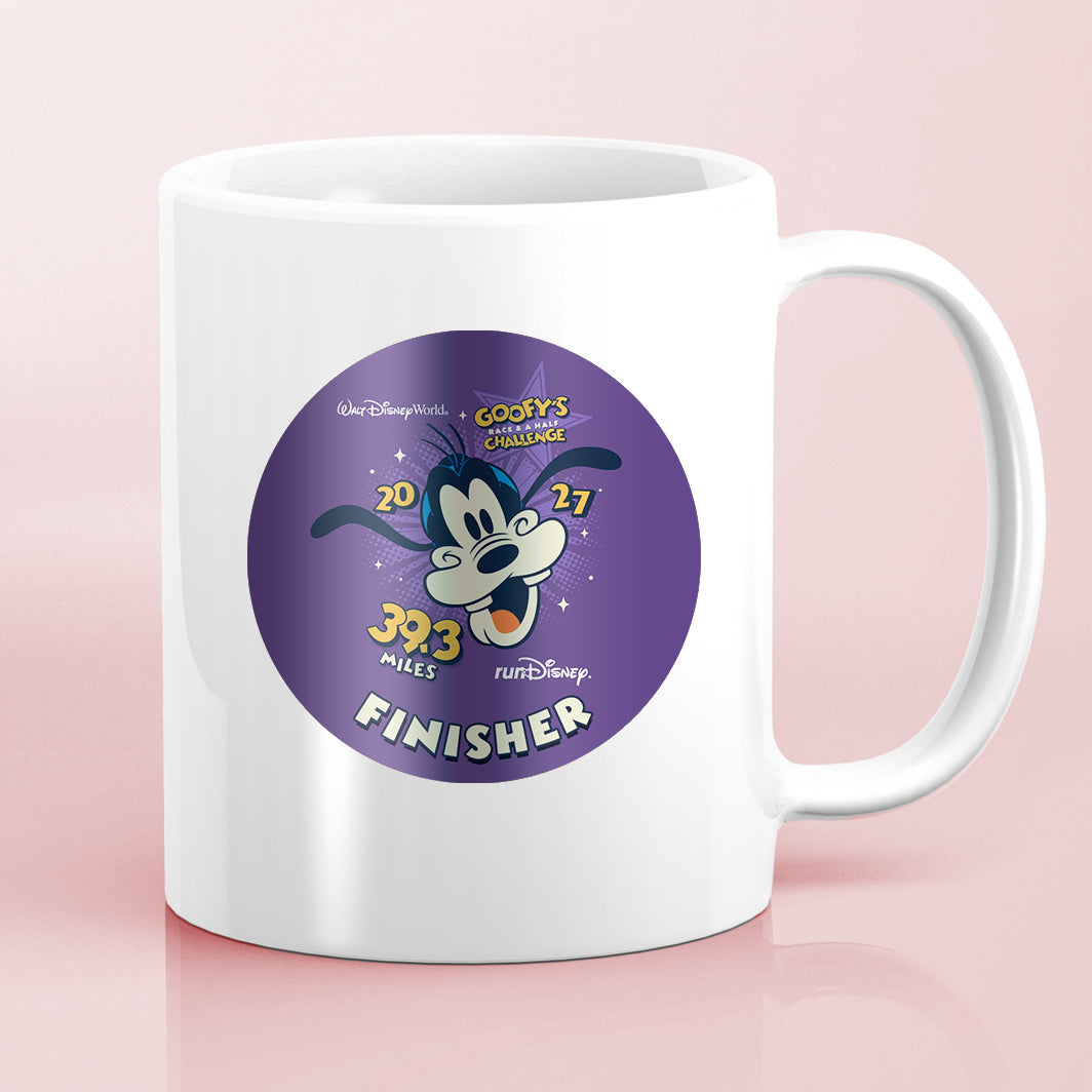 RunDisney Marathon Weekend 2027 Goofy Challenge 39.3 Miles NO WORDS or FINISHER Water Bottle Mug Sticker